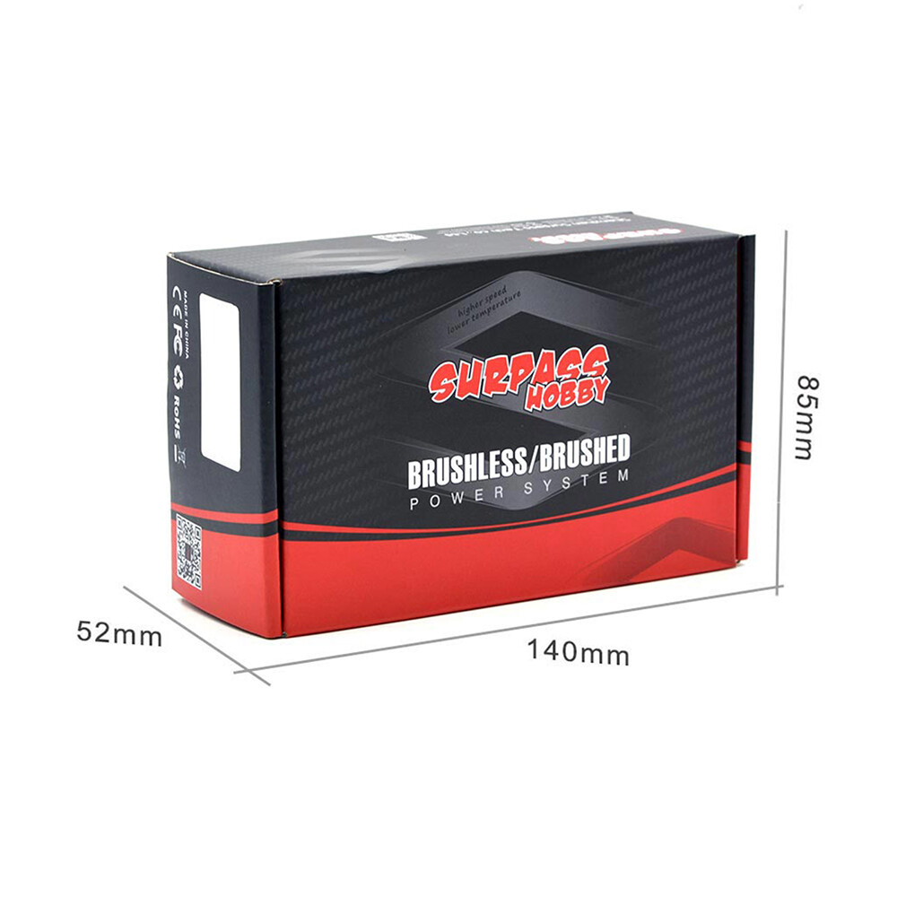 SURPASS HOBBY 80A ESC 550 Motor 12-35T BEC Power Combo For 1/10 Crawler Car