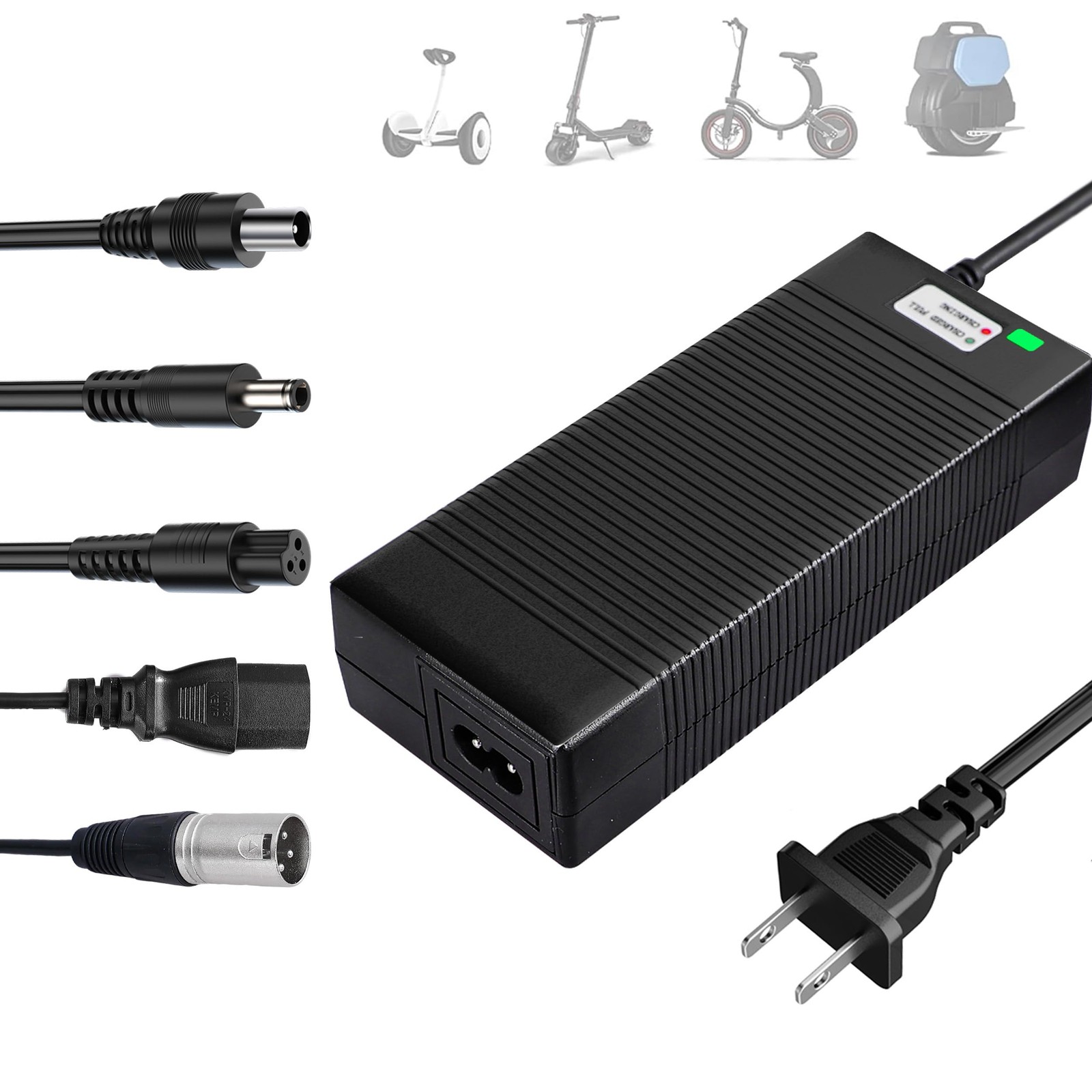 EVAPLUS 5 in 1 Plugs 54.6V Fast Charger, Universal for 48V 13S Lithium…