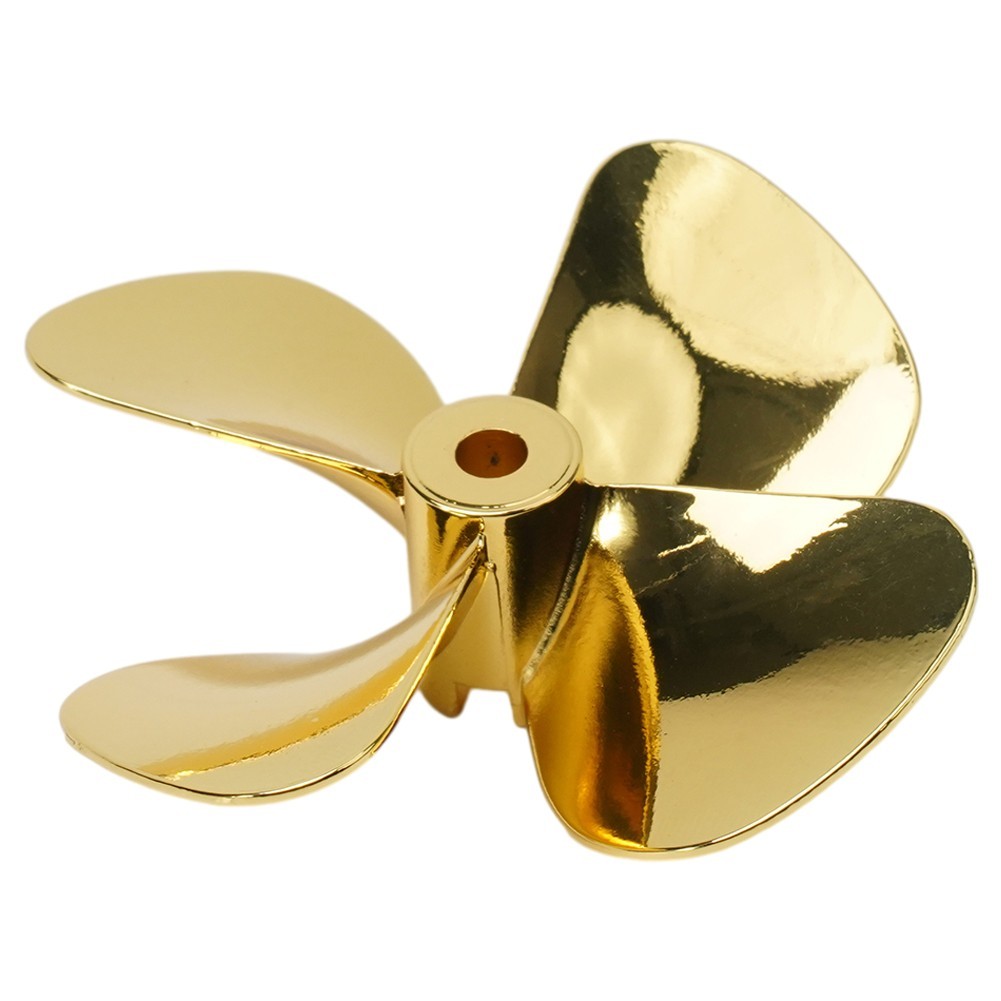 RC Boat Model55/60mm Metal Propeller 4-Blades4mm Shaft Prop For Marine ROV Alloy