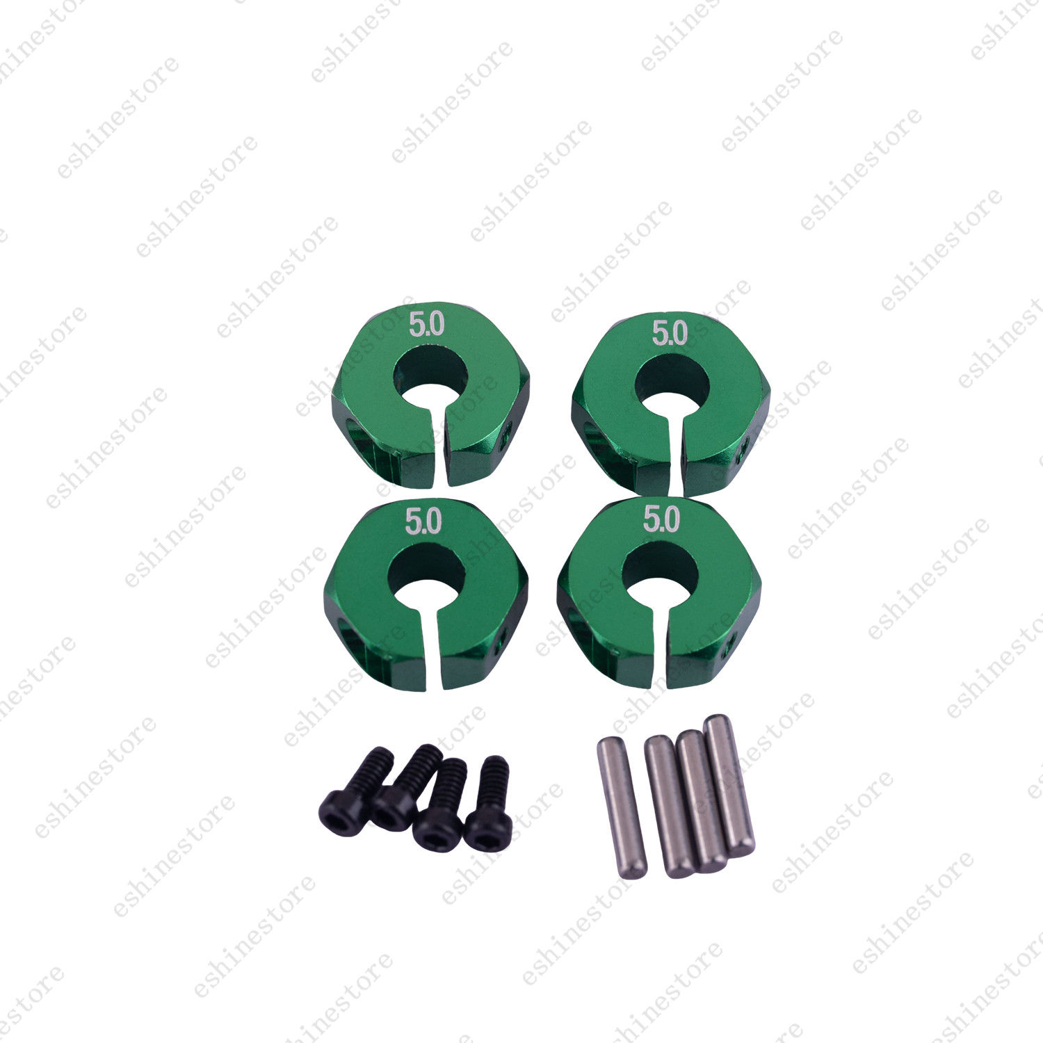 4pcs 12mm Hex Wheel Hubs for 1:10 RC Cars (5mm Thickness/5mm Bore) – 9 Colors