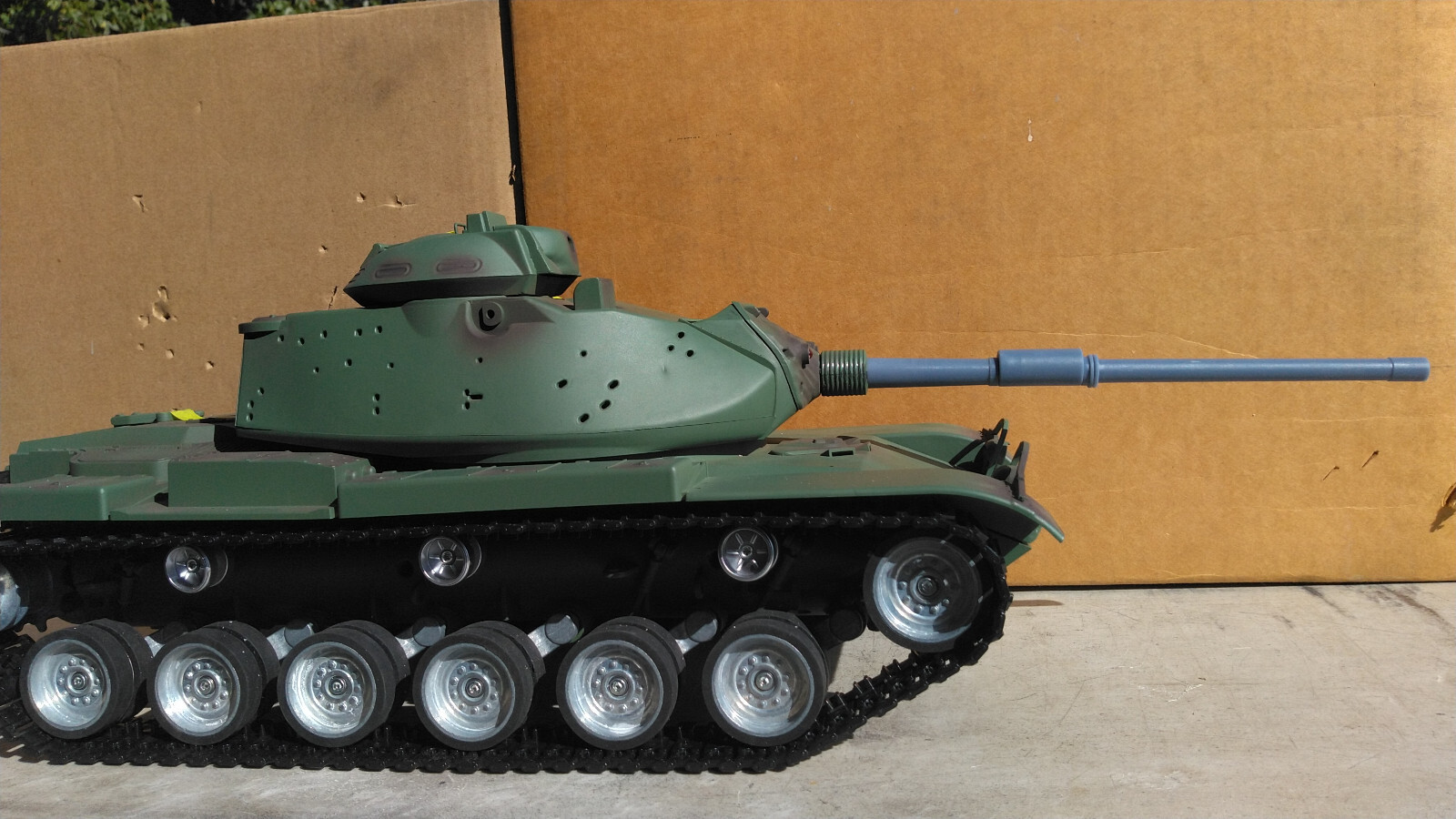 1/16 RC M60a1 105mm SCALE gun barrel SERVO RECOIL UPGRADE for Tongde M60