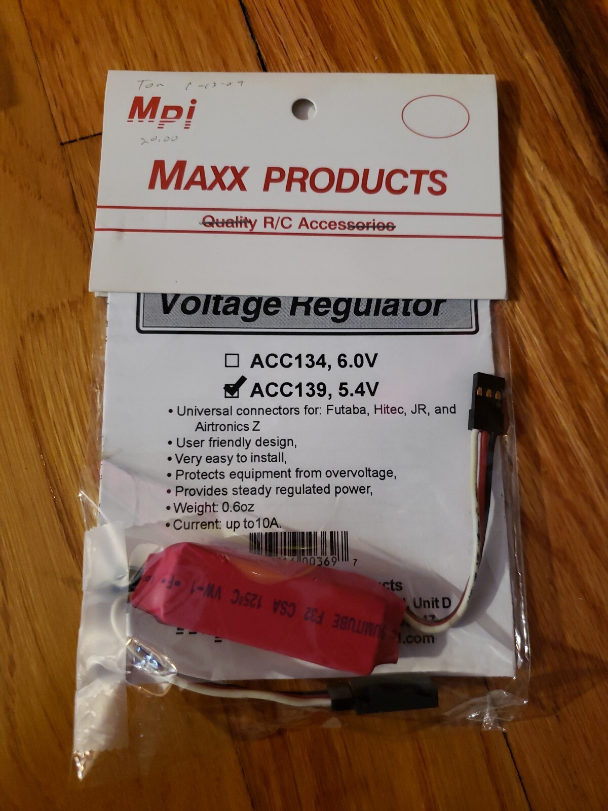 Maxx products – MPI 5.4V regulator part no ACC139, 5.4V – New!