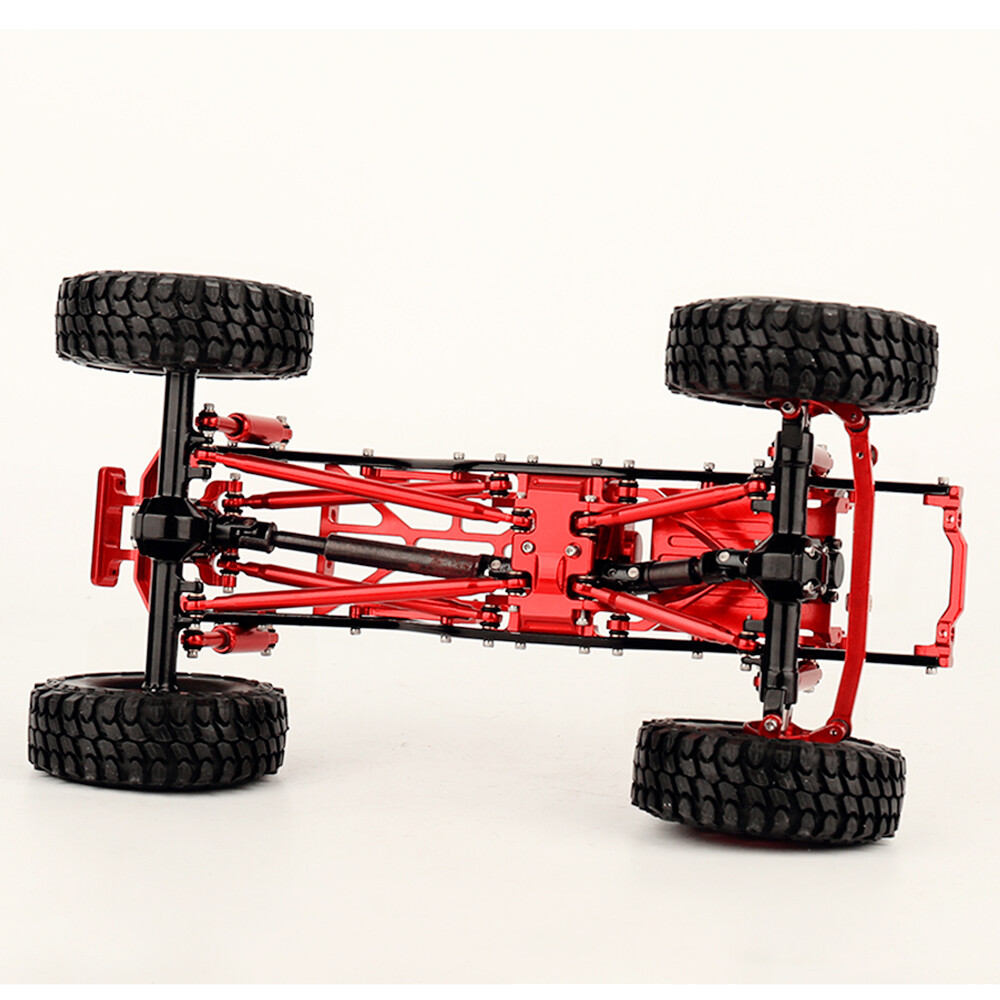 Metal Chassis Assembly Empty Frame RC Car Kit for Axial 1/24 SCX24 90081 Upgrade