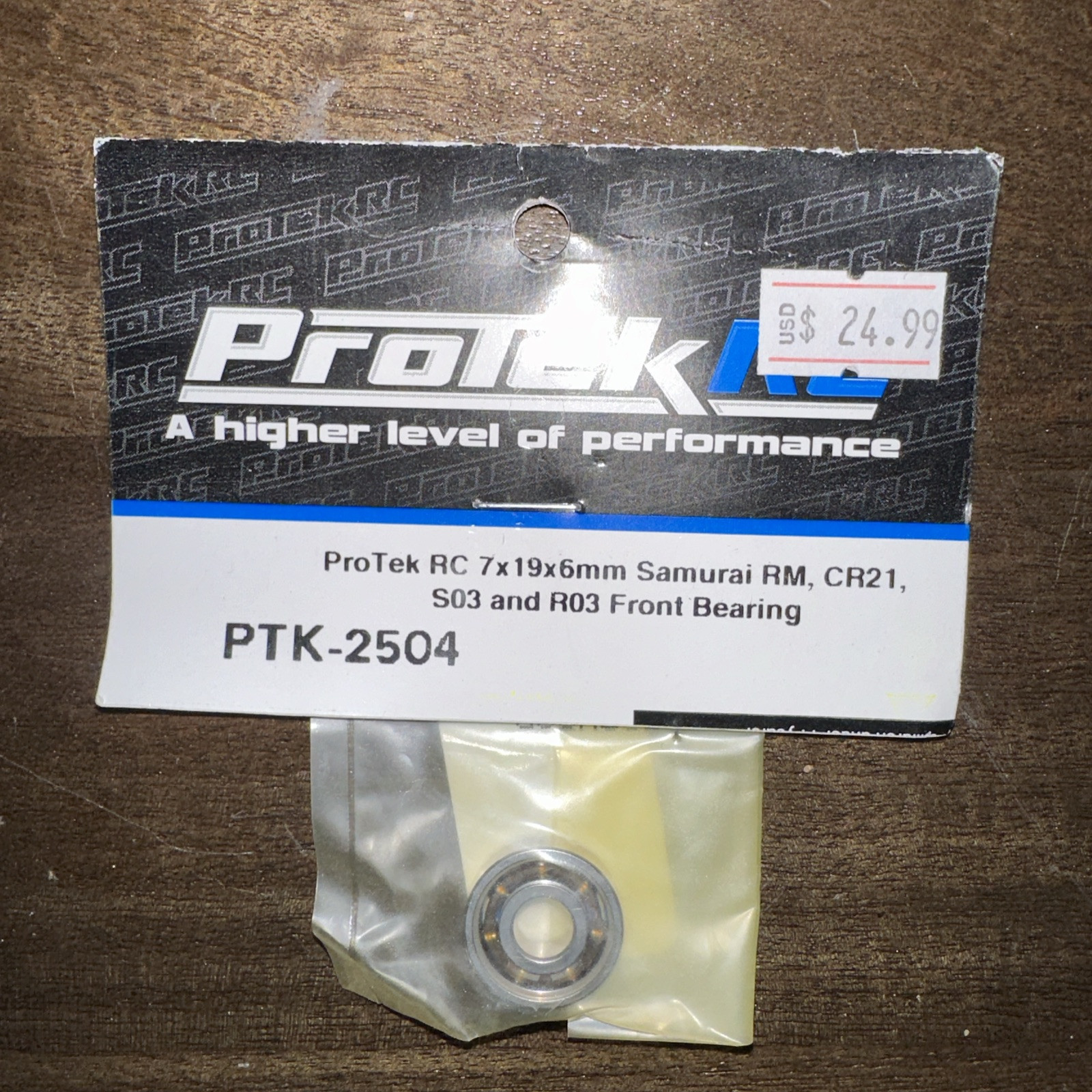 ProTek RC 7x19x6mm Samurai RM.1, RM, CR21, S03 and R03 Front Bearing [PTK-2504]