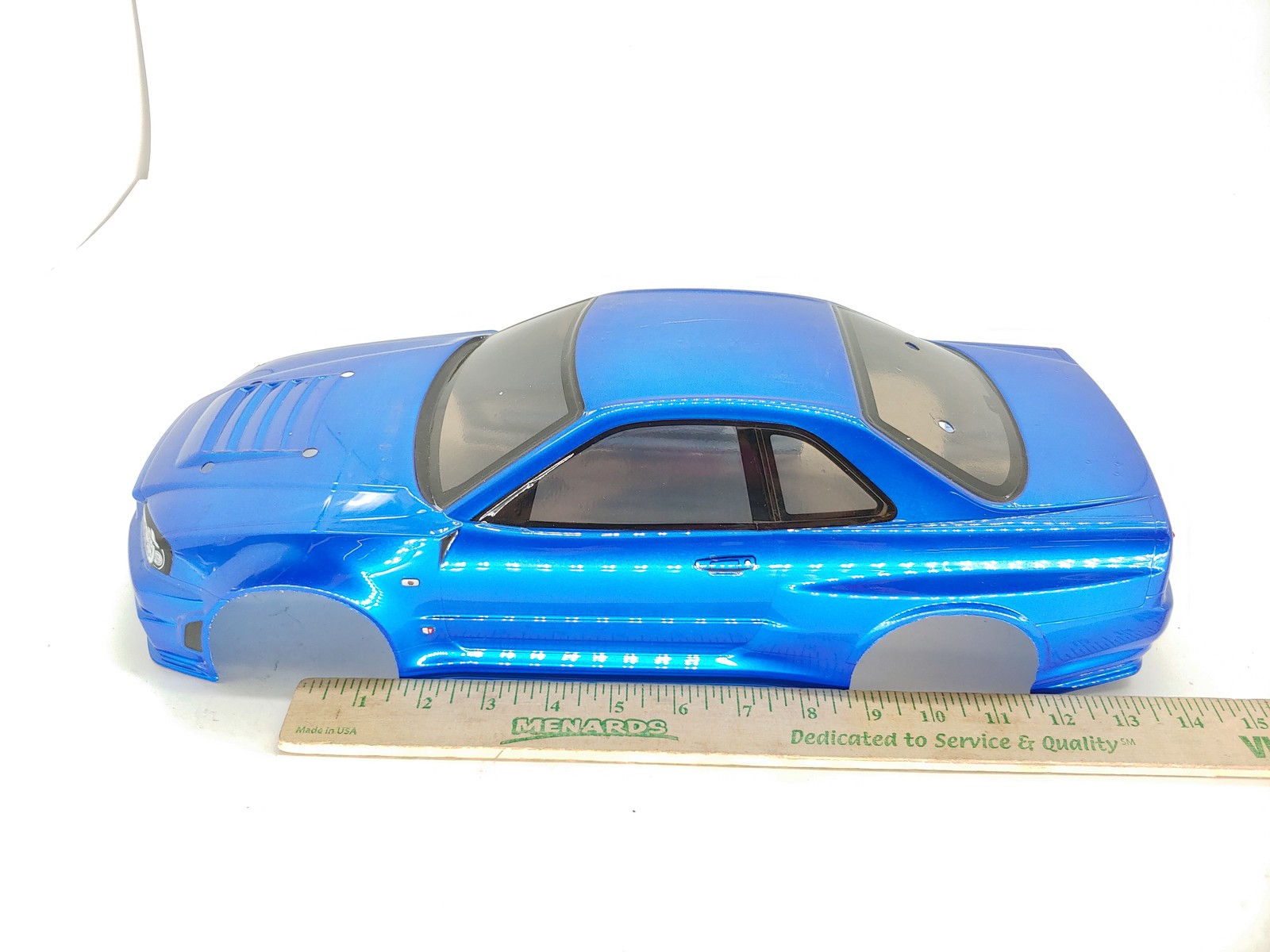 Painted Blue Nissan Skyline GT-R R34 Nismo Body for 1/10 RC Drift Car Used