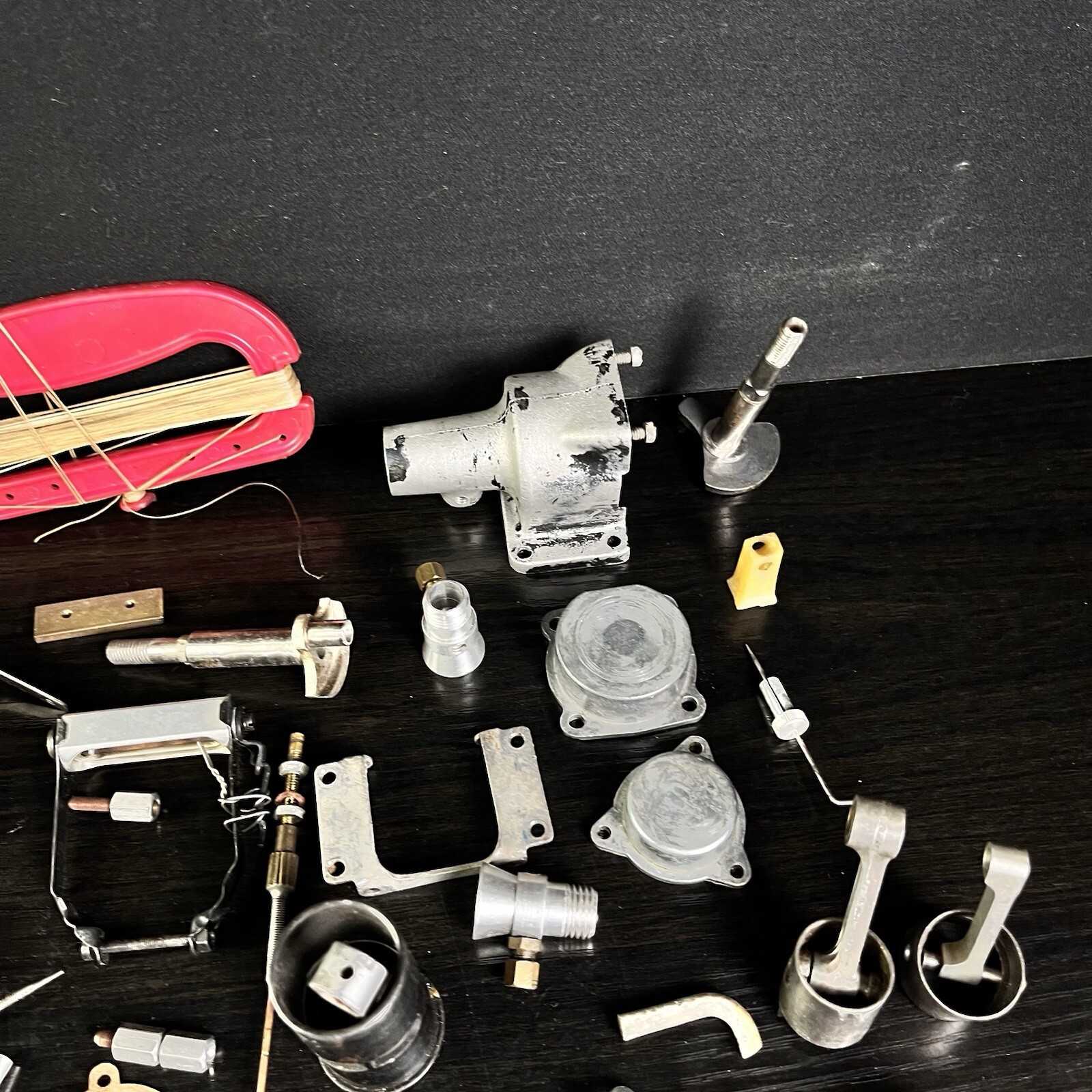 Lot of Vintage RC Gasoline Engine Plane Parts (97 Pieces) GREAT LOT