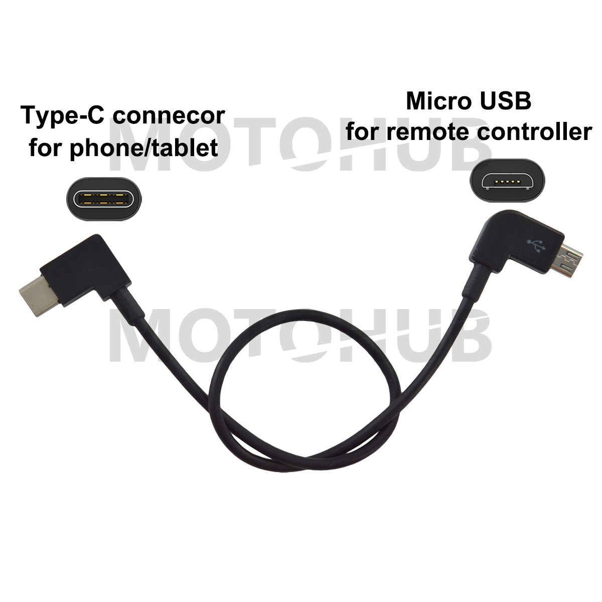 Micro USB Cable OTG 90° for DJI Spark, Mavic 2 Pro, Zoom, Air Control Controller