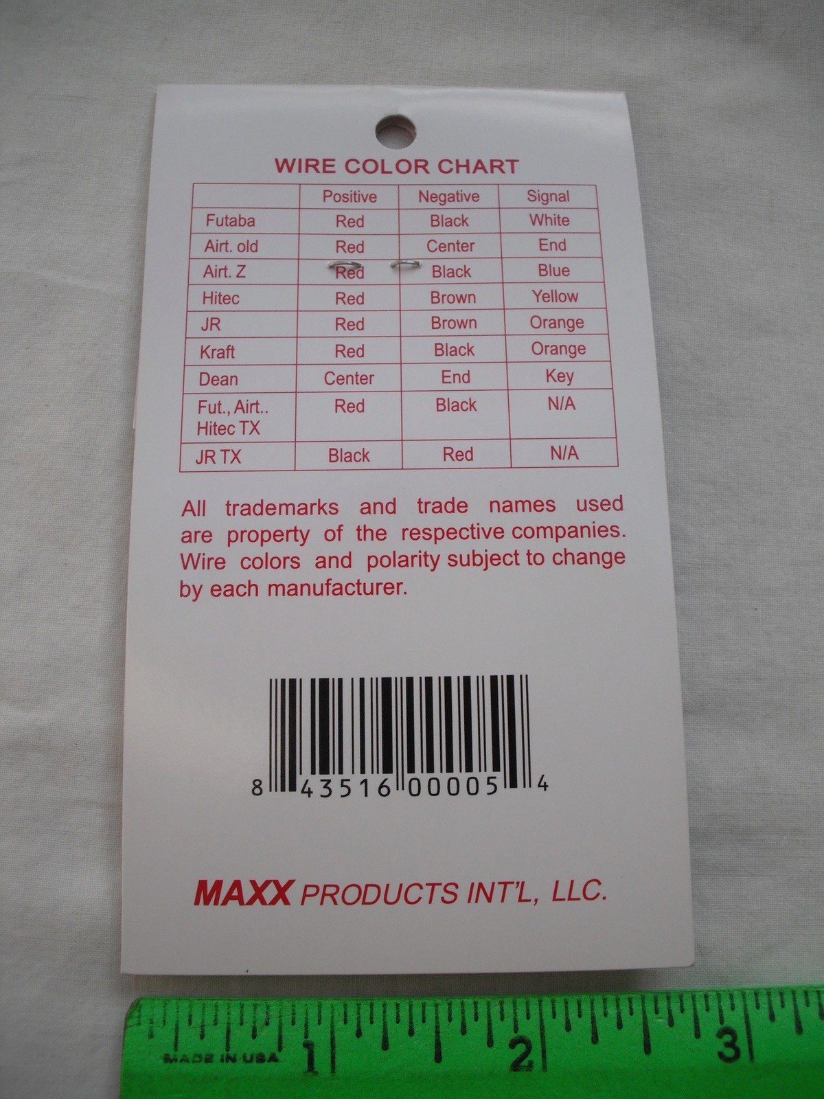 Lot of 3 Maxx Products Mpi 1140, 12″ Extension, Cable Wire,RC R/C Plane Airplane