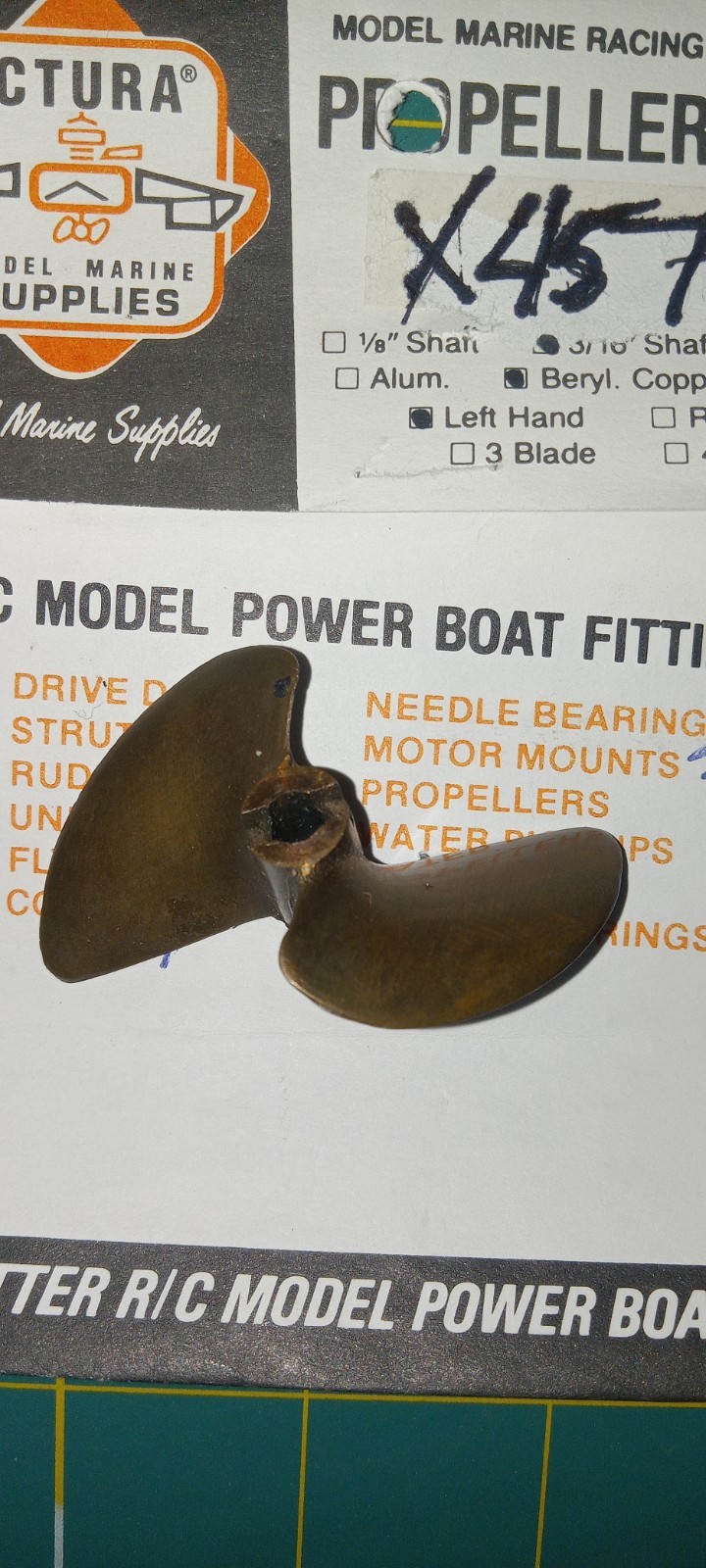 OCTURA X457 B.C PROPELLER. RCBOAT PROP