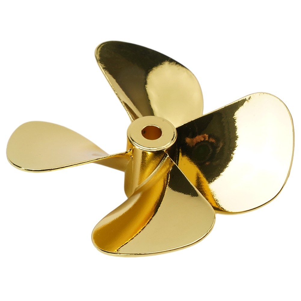 RC Boat Model55/60mm Metal Propeller 4-Blades4mm Shaft Prop For Marine ROV Alloy