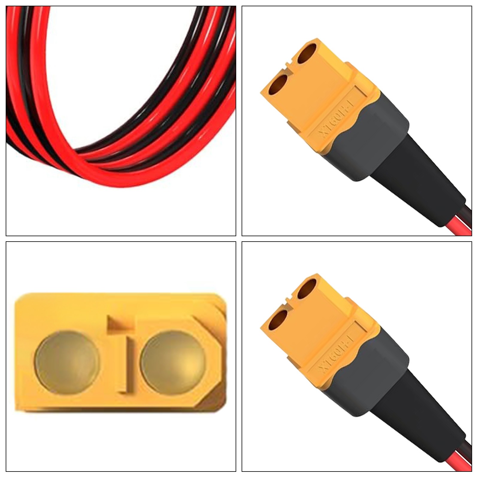 10 AWG XT60 Female Connector Adapter Solar Extension Cable RC Battery Cable