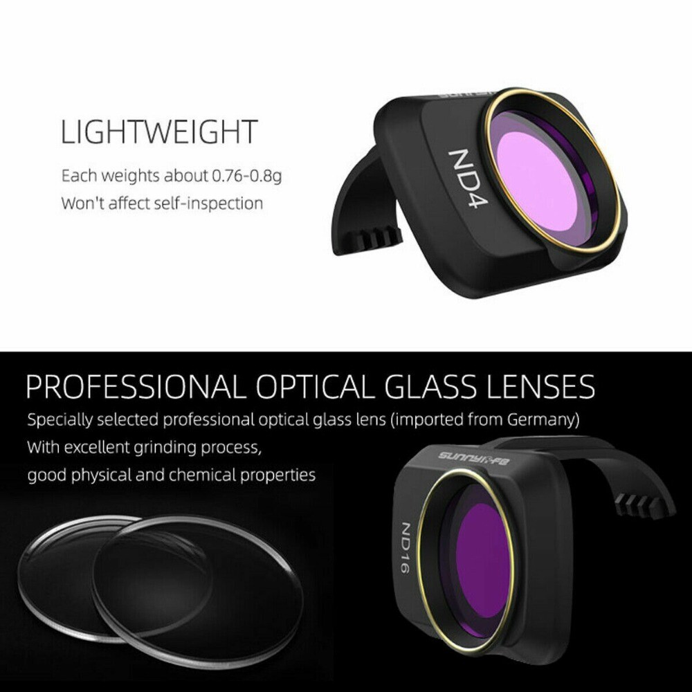 For DJI Mavic Mini 4/4K Camera Lens Filters Set MCUV ND4 ND8 ND16 ND32 CPL ND/PL