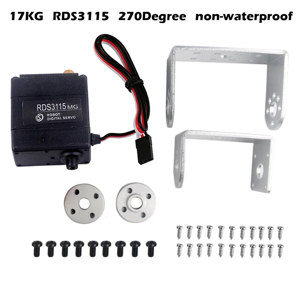 7-150KG Digital Robot Servo Metal Gear Motor Double-Shaft 180/270 Degree For Rc