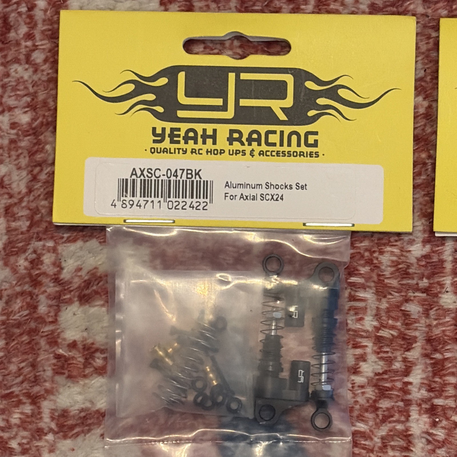 Yeah Racing Accessories SCX24 Alum Shock Set & Steel Trans Gears And Motor Plate