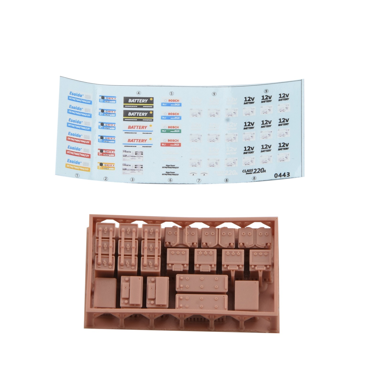 1/35 Resin Modern Battery w/Stickers Sheet Soldier Mannequin Figures Scene Kit