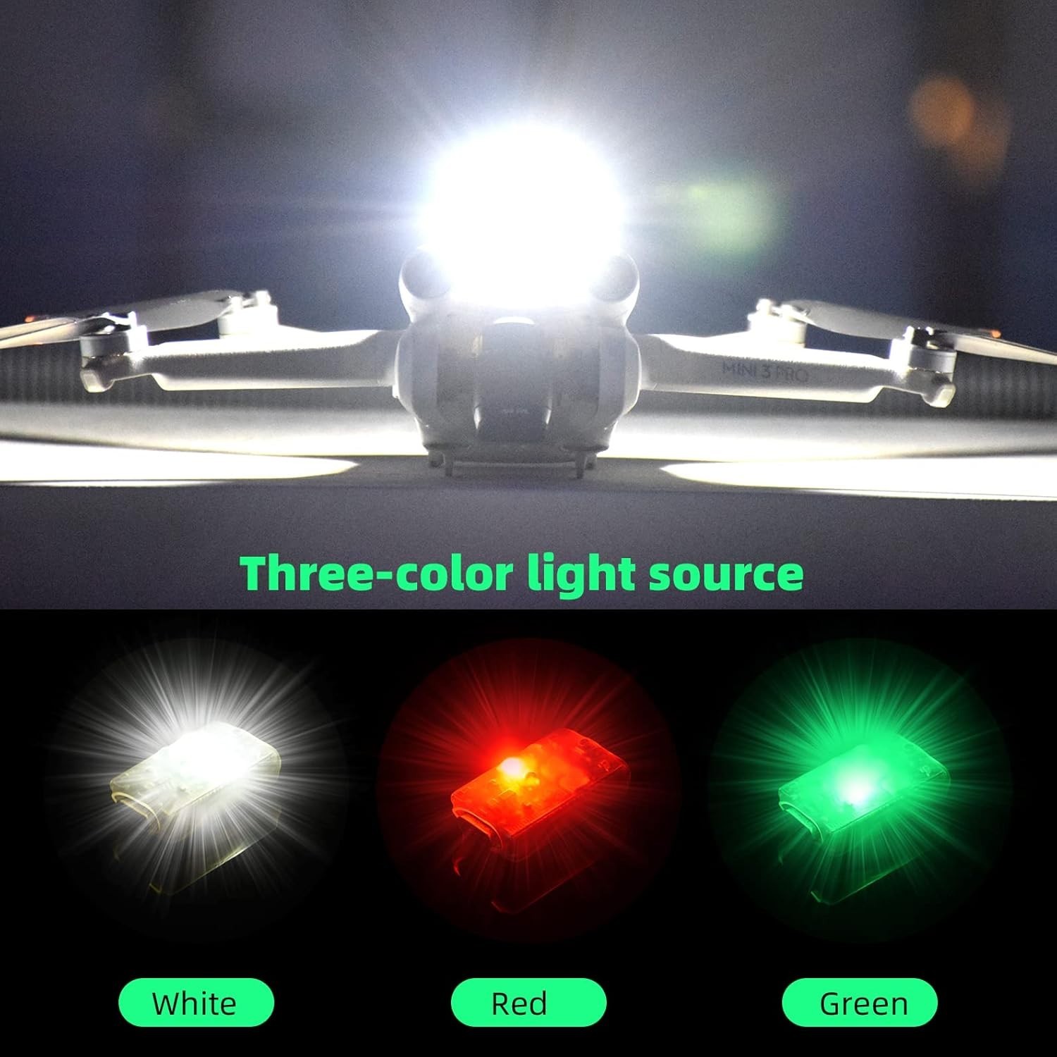 Ultra-Bright 2PCS Drone Strobe Light with Anti-Collision LED – Night Visibility