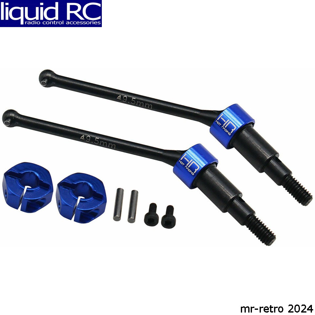 Hot Racing GRM288XR Steel Universal Rear CVD Axles Drive Shafts : Grom