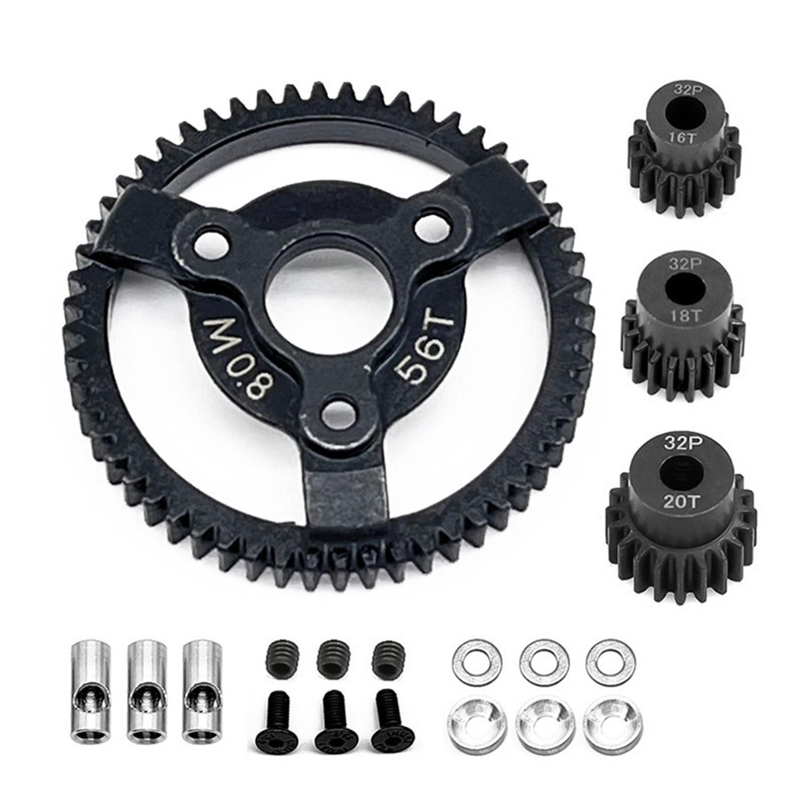 0.8M 32P Spur Gear 50T 52T 56T 60T For Traxxas Slash 2WD VXL XL-5 Bandit 1/10