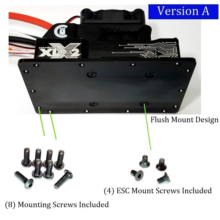 RCP-ESC Mount Plate Castle Creations XLX2 ESC Base Mount Plate 3 Versions