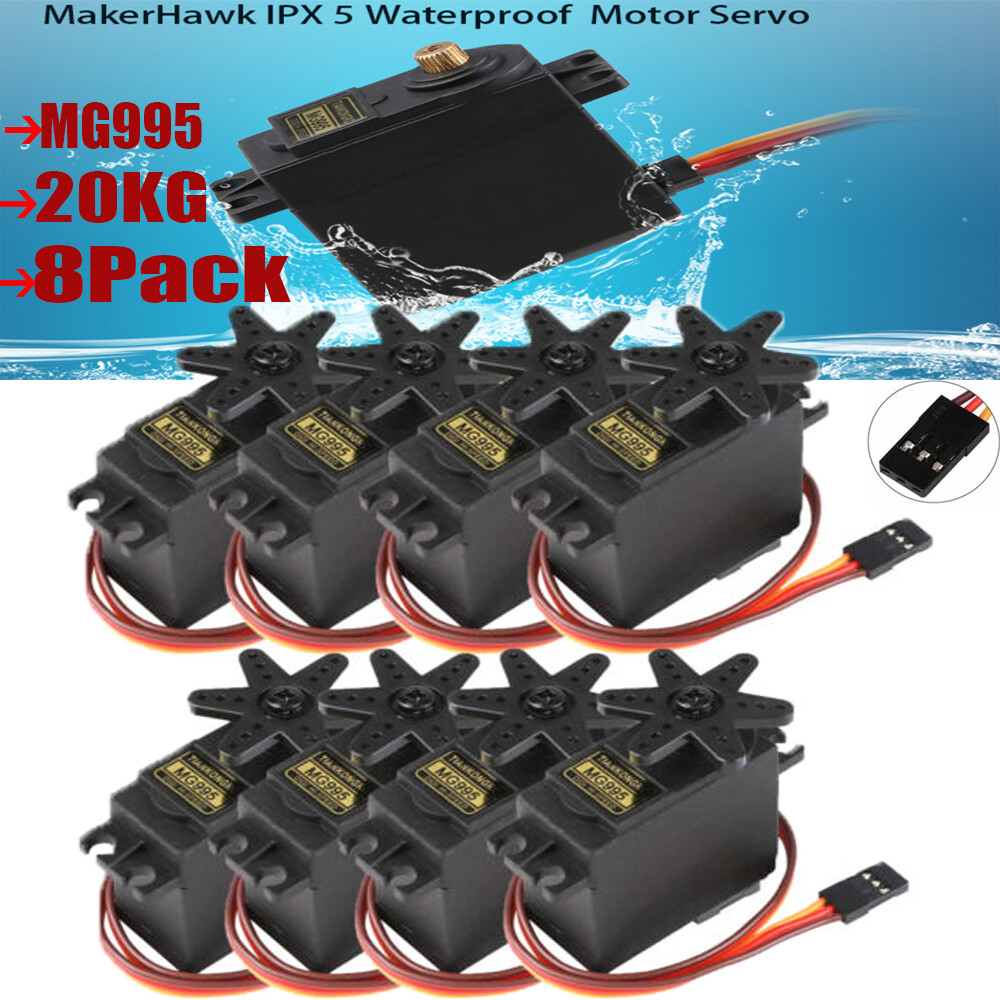 8Pack 20KG Metal Gear Digital Servo Coreless HIGH TORQUE SPEED for RC Waterproof