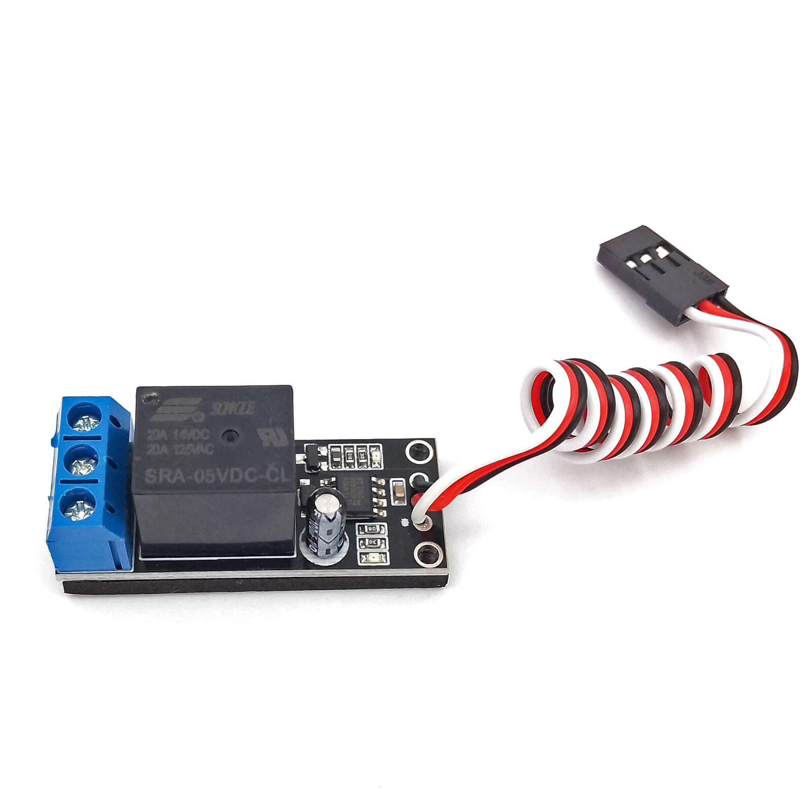 2x 5V RC Relay Switch 20A Receiver Control Switch fr RC Car Light FPV Boats Pump