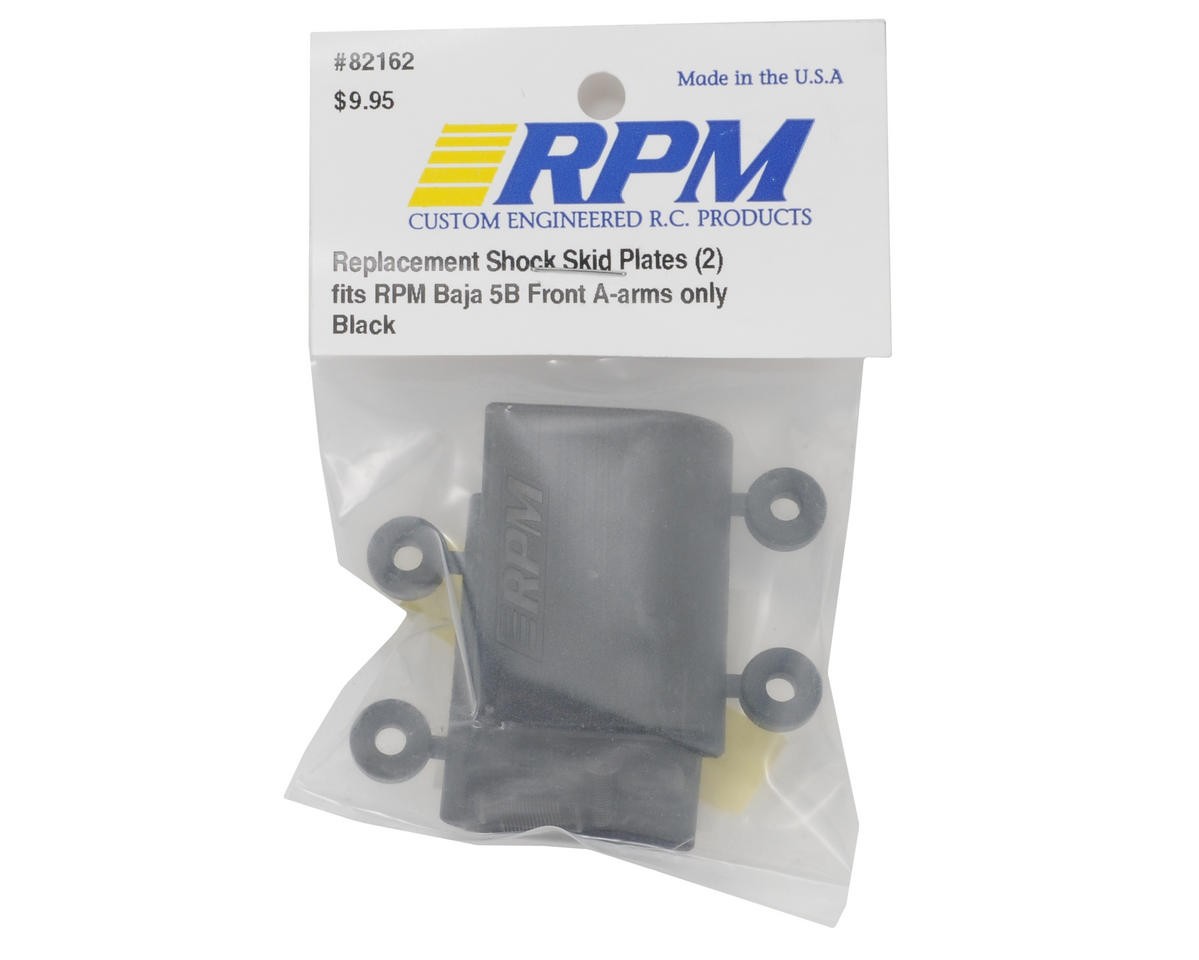 RPM RPM82162 BAJA LWR SHOCK SKID PLATE BLACK D22