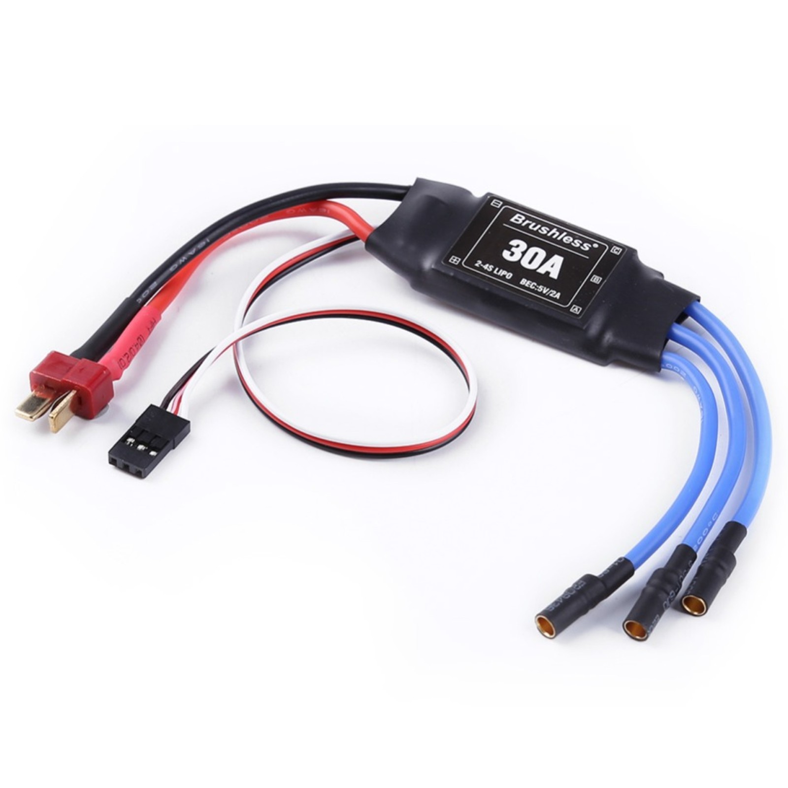 30A 2-4S Brushless Motor ESC Speed Controller For RC Plane Helicopter Aircraft