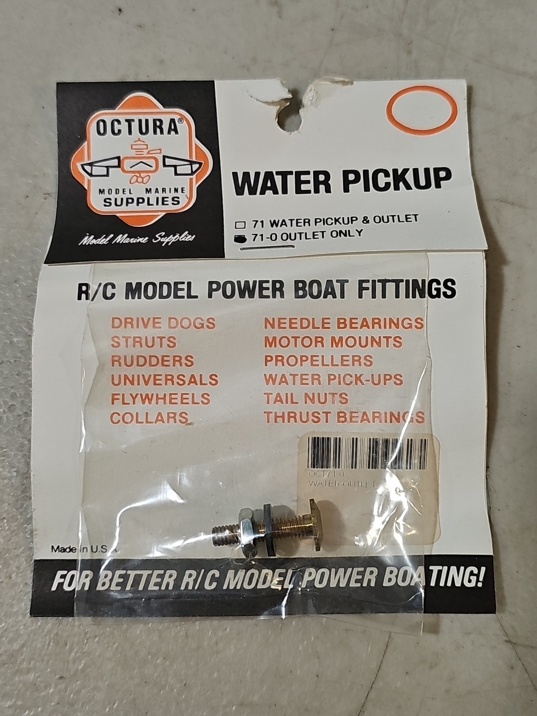 Octura #71-0 Outlet Only Water Pick Up RC Boat NIP SEALED!!