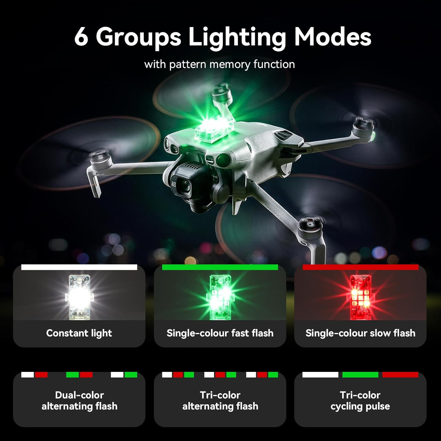Drone Strobe Light, FAA Night Flying Light, anti Collision LED Flash Light, for