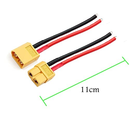 XT30 Pigtail 5 Pairs Male Female Connector 16AWG Silicone Wire FPV Drone