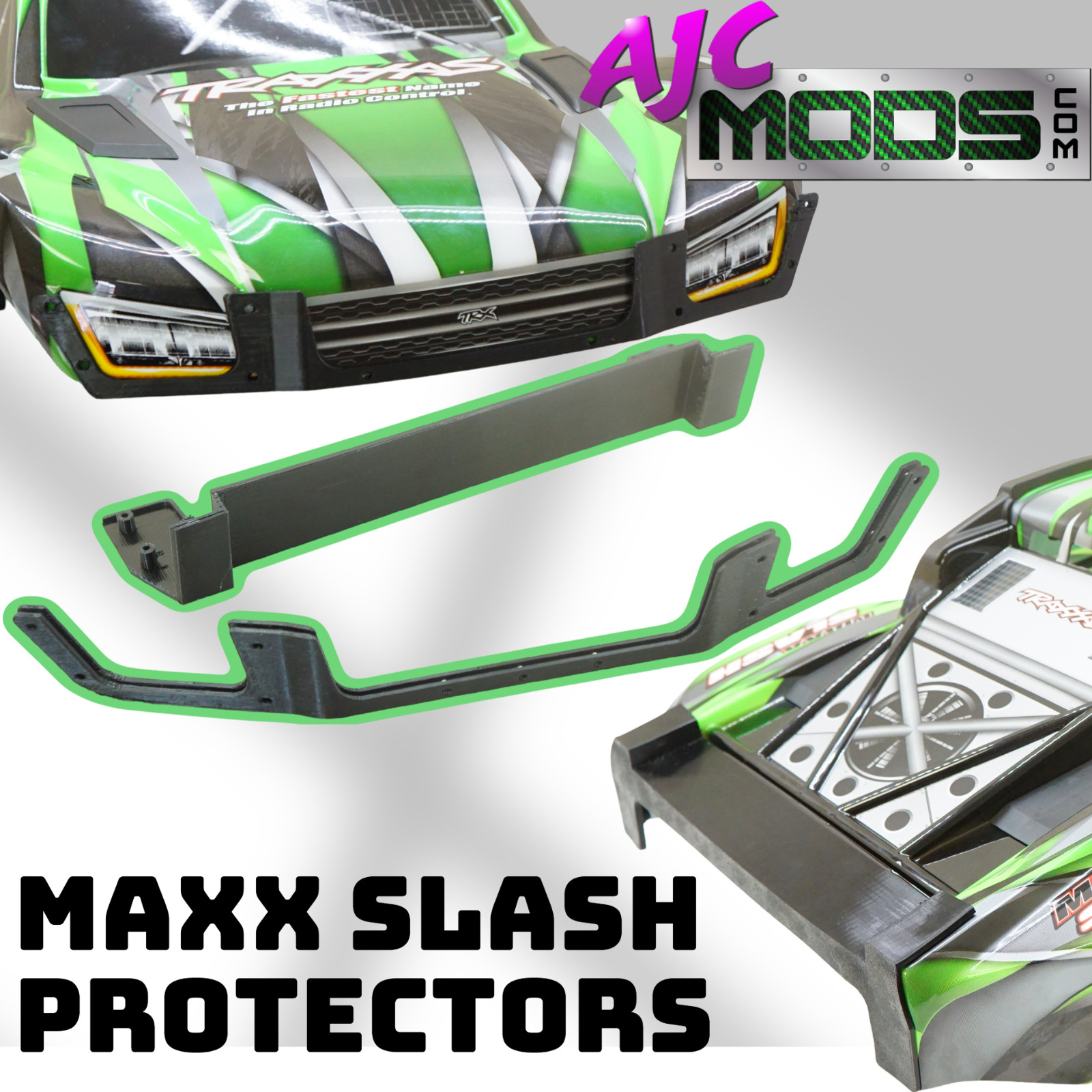 Rubber Bumper Body Protectors Upgrade for Traxxas Maxx Slash Short Course Truck