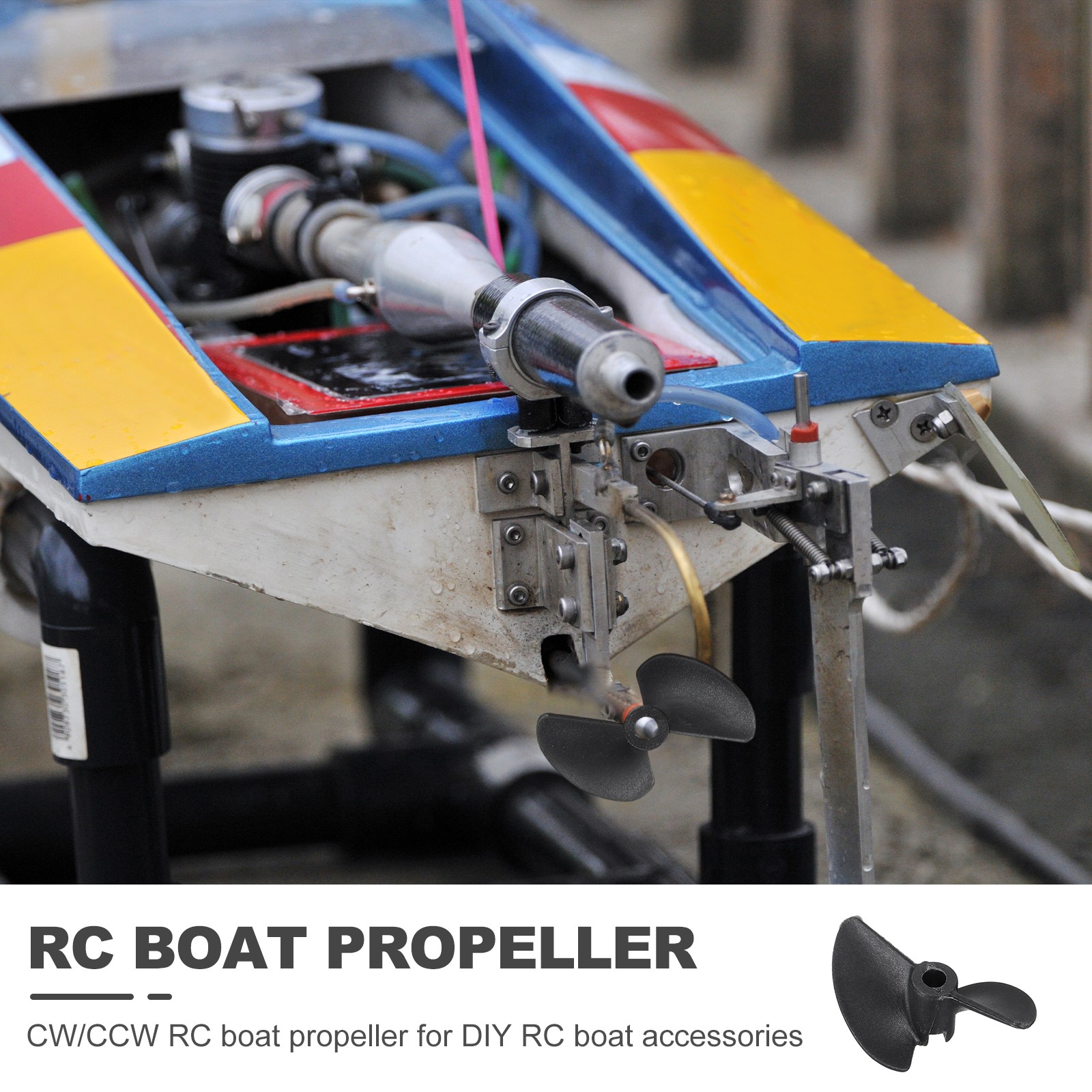 3pcs RC Boat Propeller, 2 Blades CCW 3.17mm Hole Dia 30mm OD 1.4mm Pitch