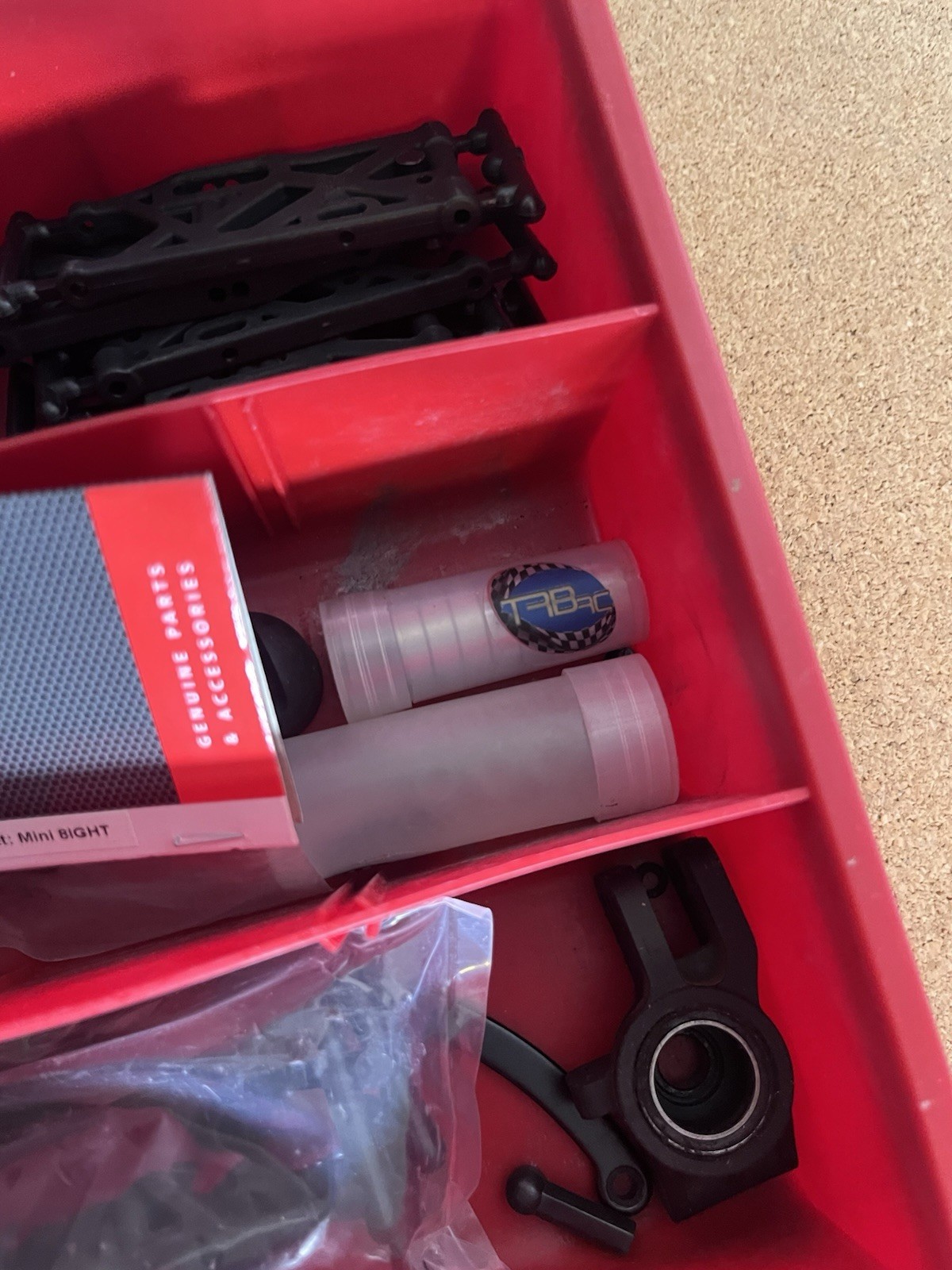 Lot Of RC Car Parts Including Loci And Tacon Brands Items As Shown