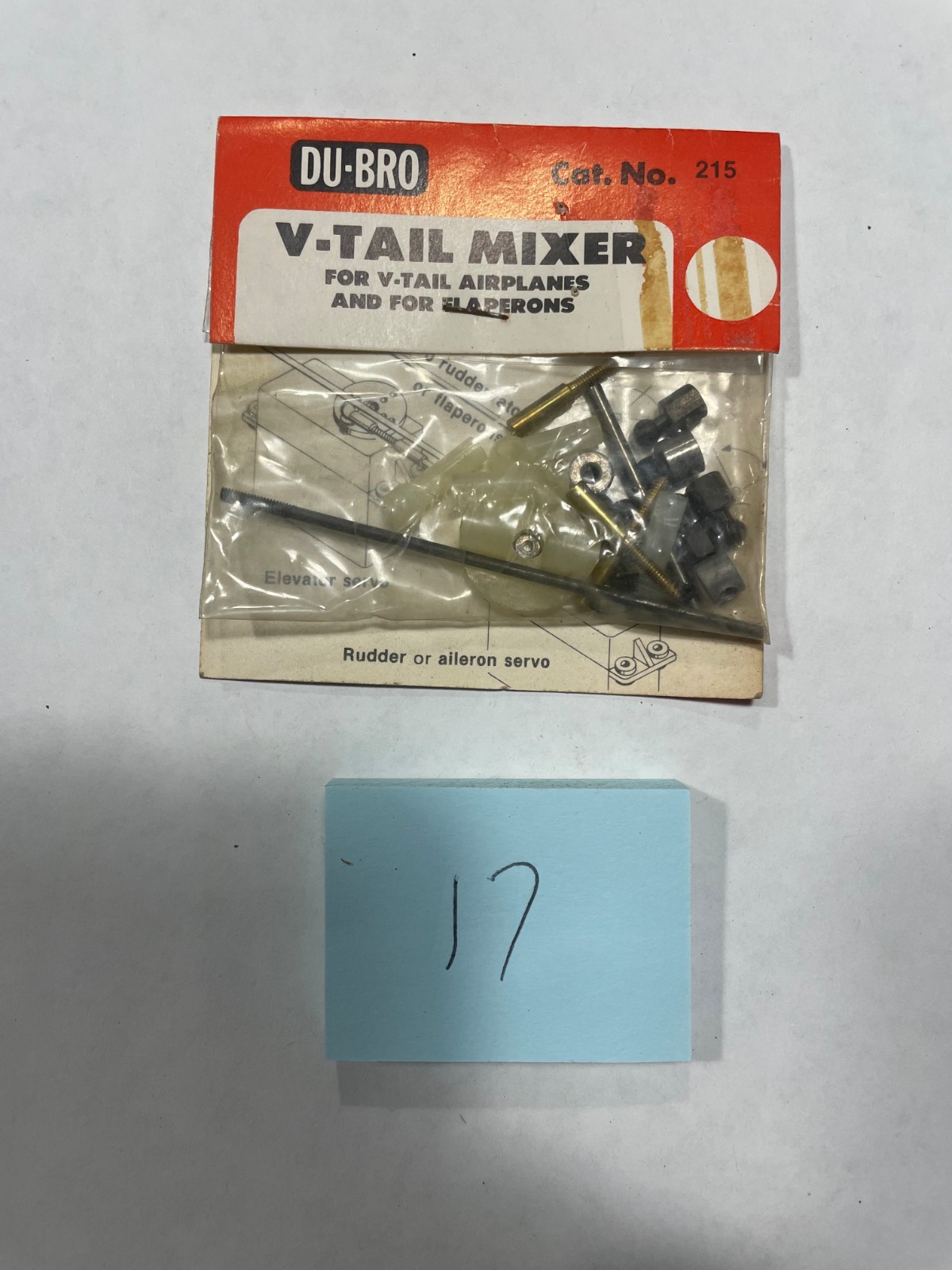 VINTAGE R/C DU-BRO V-TAIL MIXER (FOR V-TAIL AIRPLANES & FOR FLAPERONS) #215