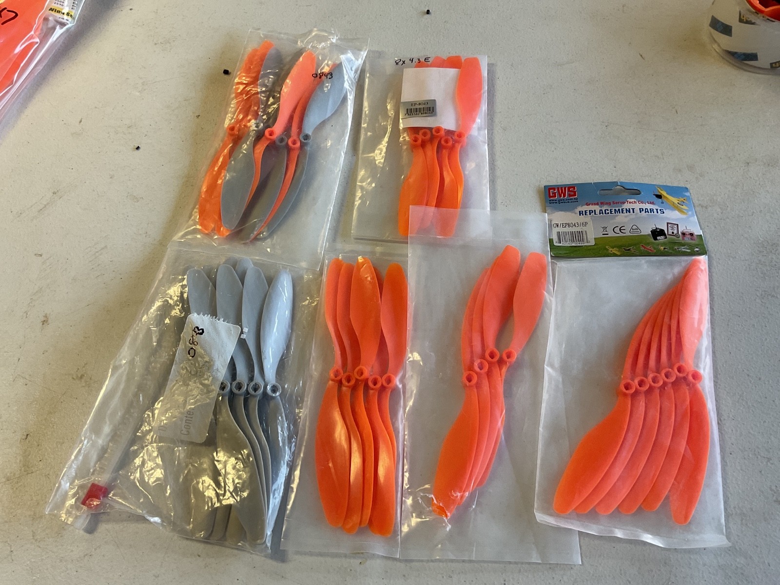GWS Propellers # GW/EP8043 New 35 ea.