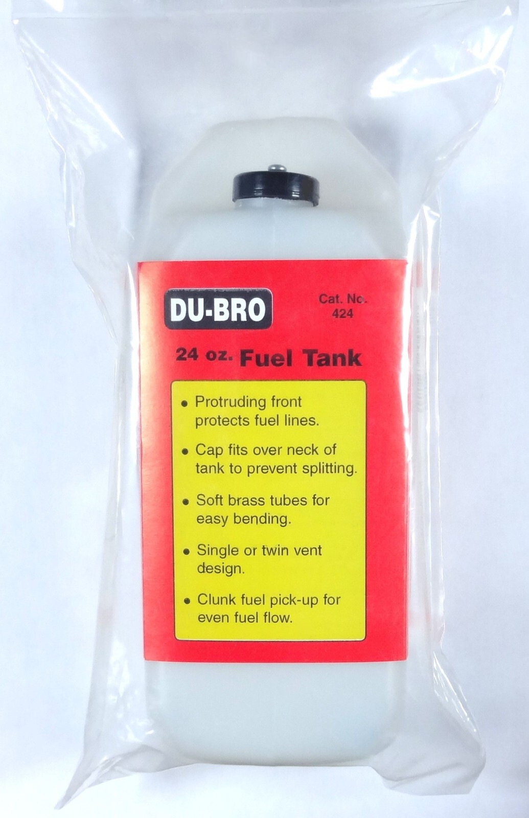 DU-BRO 24 OUNCE ( 710 CC ) FUEL TANK WITH HARDWARE ( CAT. # 424 )