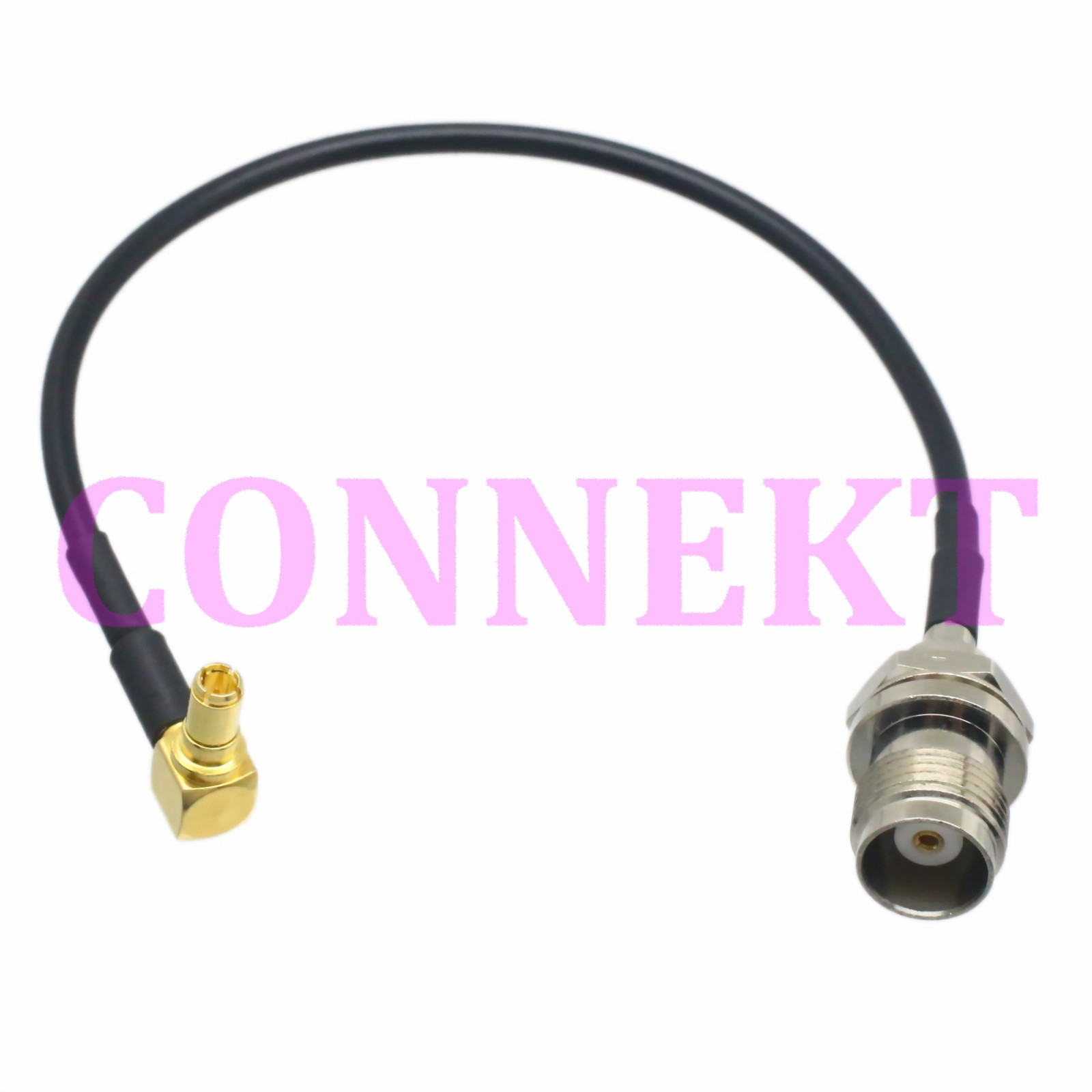 TS9 male right angle to TNC female jack bulkhead RG174 cable jumper pigtail 15cm