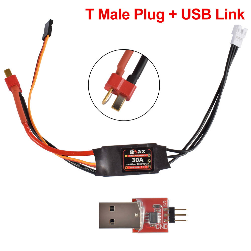 9IMOD AM32 Brushless ESC 30A 40A Mini ESC 2-4S USBLink for 1/18 1/24 Crawler Car
