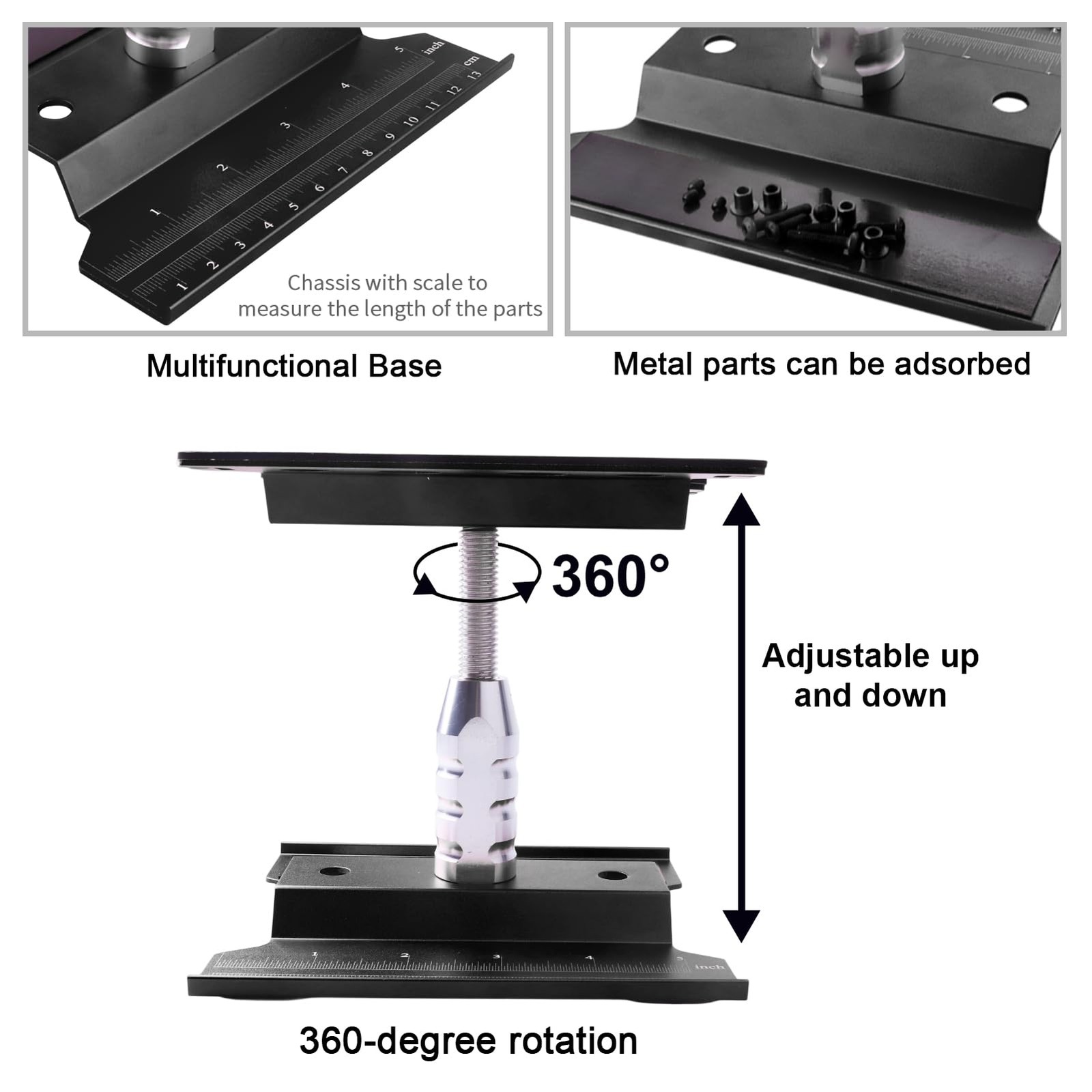 RC Hex Driver Set & RC Car Repair Work Stand Repair Tool Set 360 Degree Rotat…