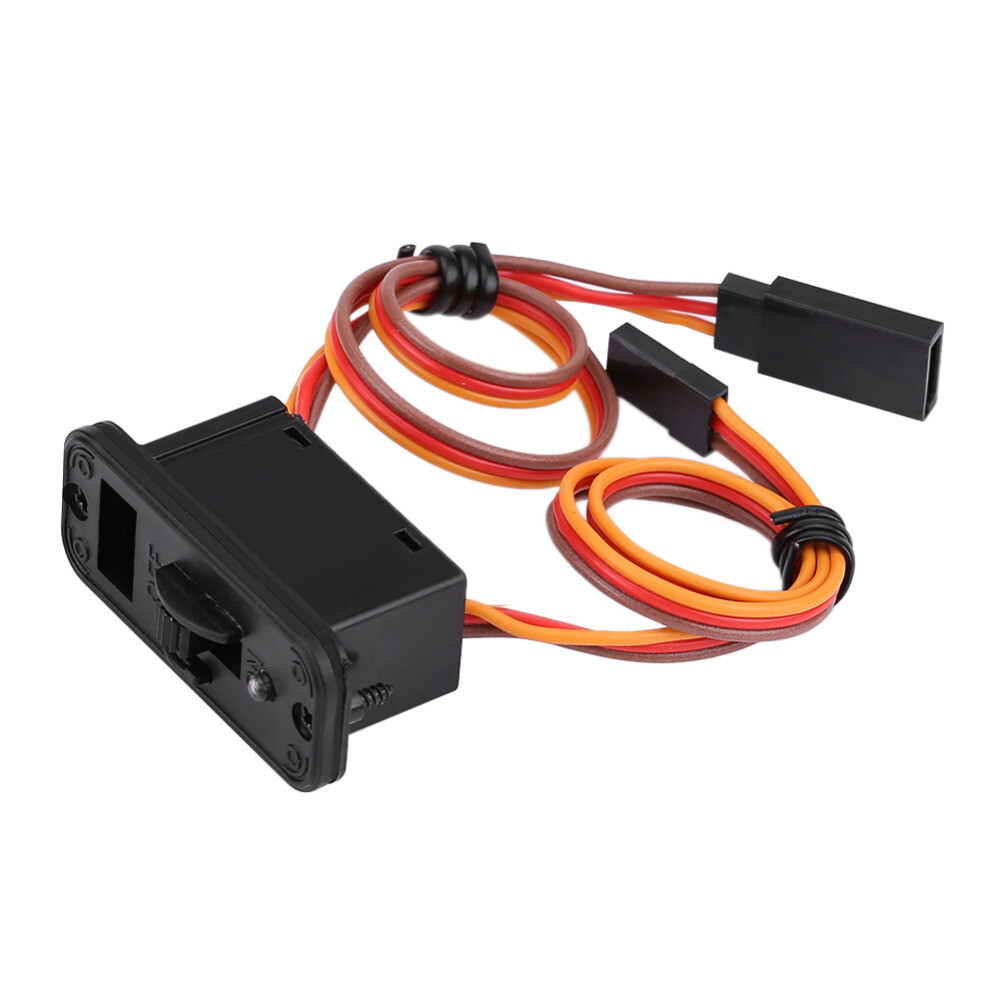 RC Switch Connectors Heavy Duty with LED for JR Receiver Accessories 6-12V 12A