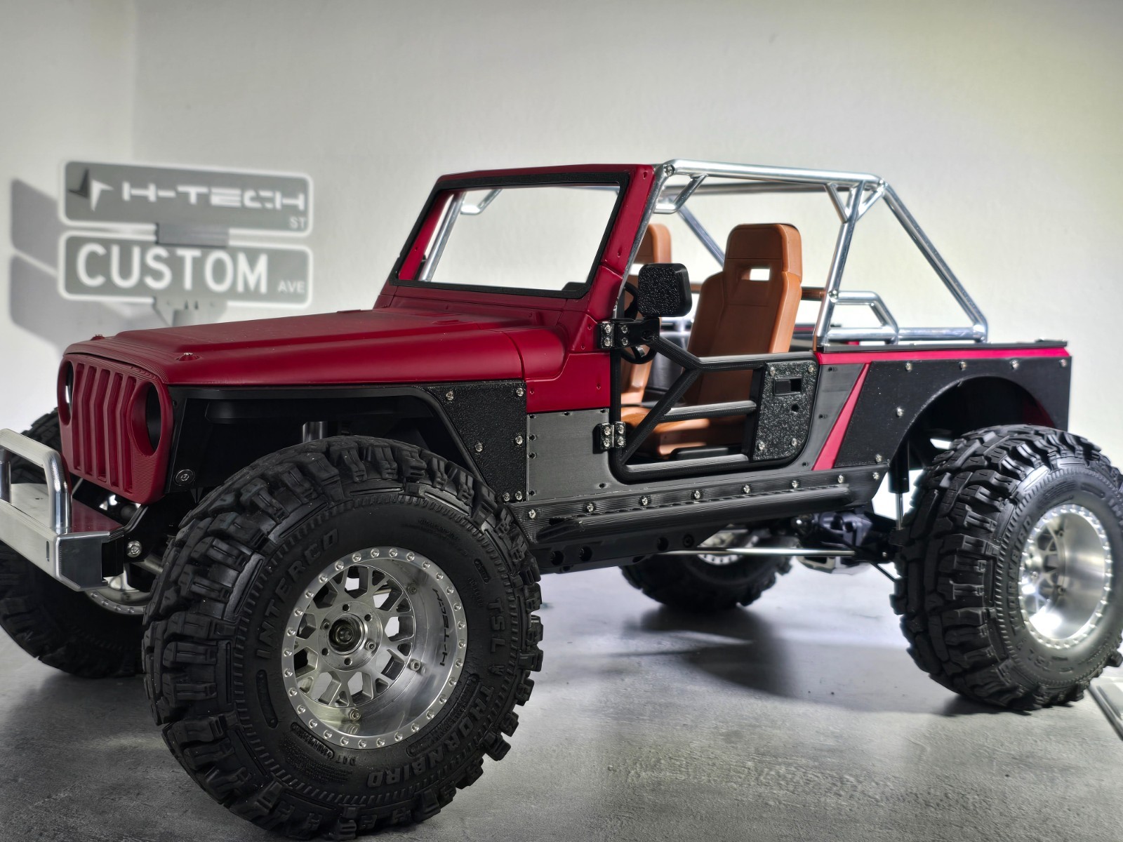H-TECH RC CNC Aluminum Roll Cage for Project IJ (RCMustDIy)