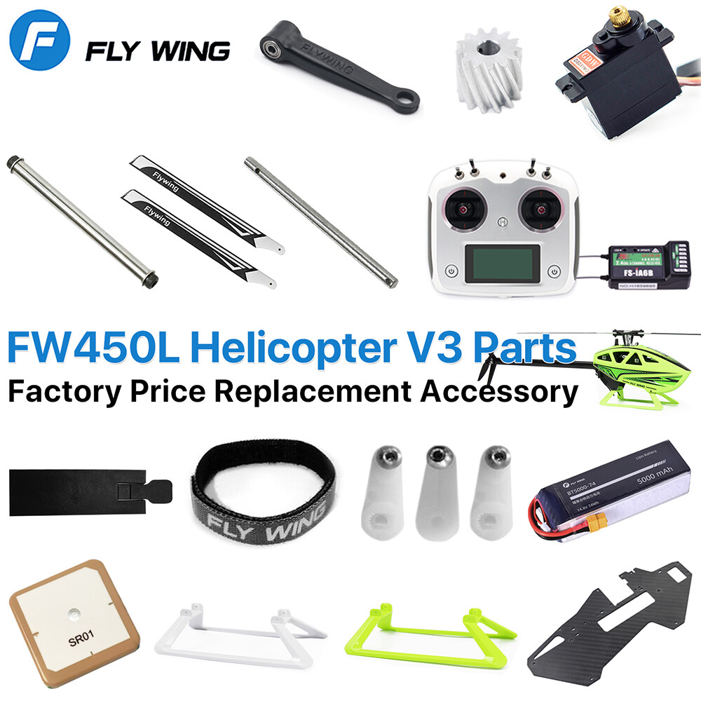Fly Wing FW450L V3 Helicopter Parts Battery Motor ESC Servo Main Shaft Original