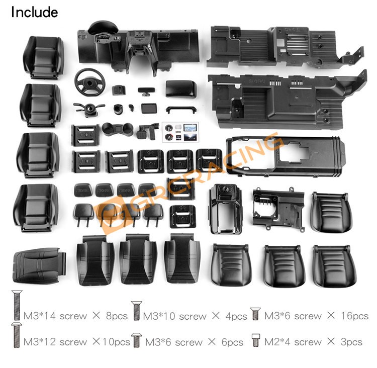 Interior kit G500 G63 6 × 6 Simulation Seat # G161G For TRX4/6 Mercedes Benz