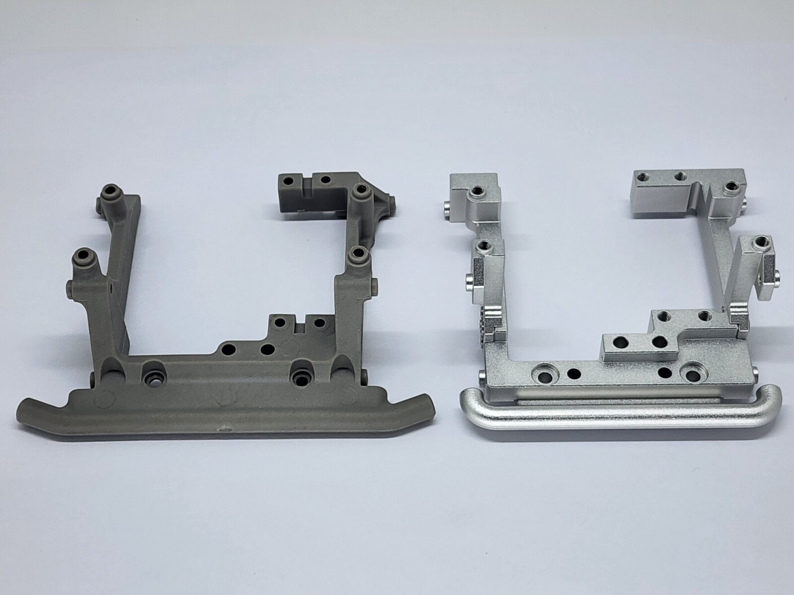 H-TECH RC CNC Aluminum Custom Front Mount For Vanquish H10 Optic (Silver)