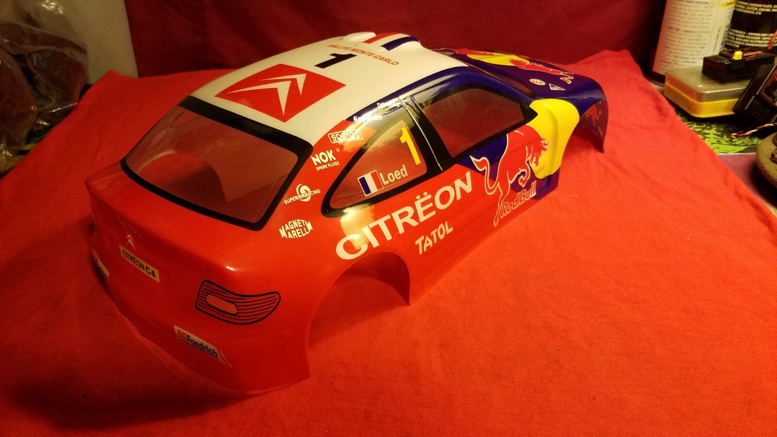 abu dhabi touring car body & red bull body traxxas 4tec kyosho fazer hpi rs4 ts4