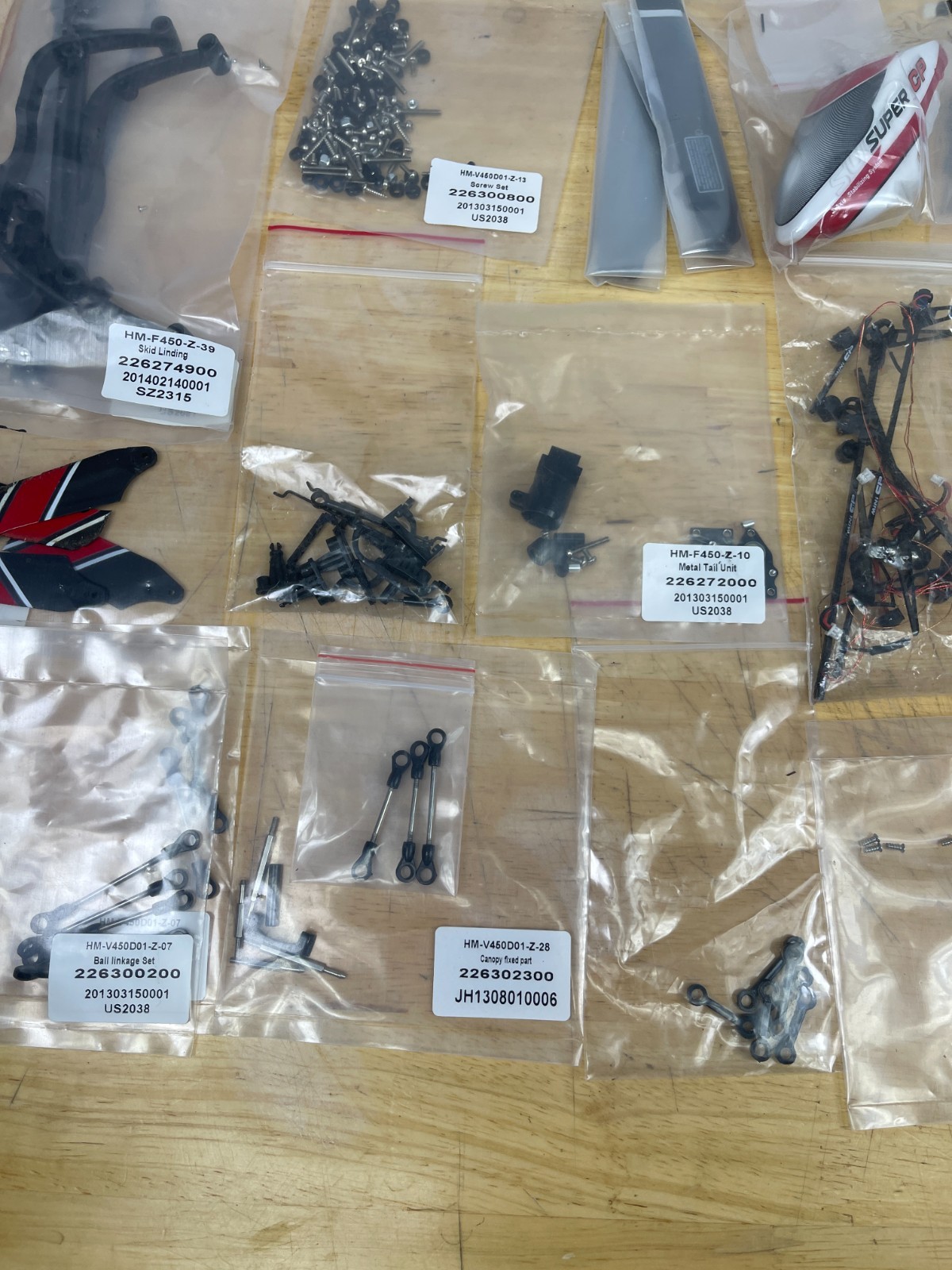 Walkera RC Helicopter Parts Lot NOS V450D01 V450D03 Super CP Master CP