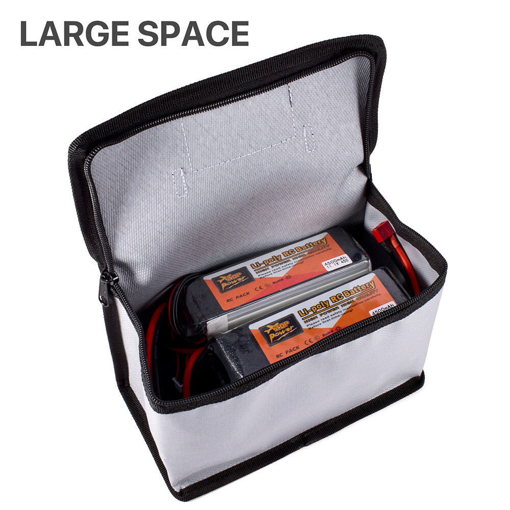 Lipo Guard Battery Safe Bag Fireproof for RC Car Drone Batteries Travel Storage