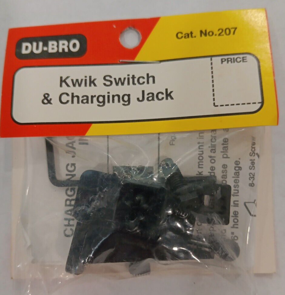 DU-BRO CAT. NO. 207 ~NEW IN PKG~ Kwik Switch & Charging Jack