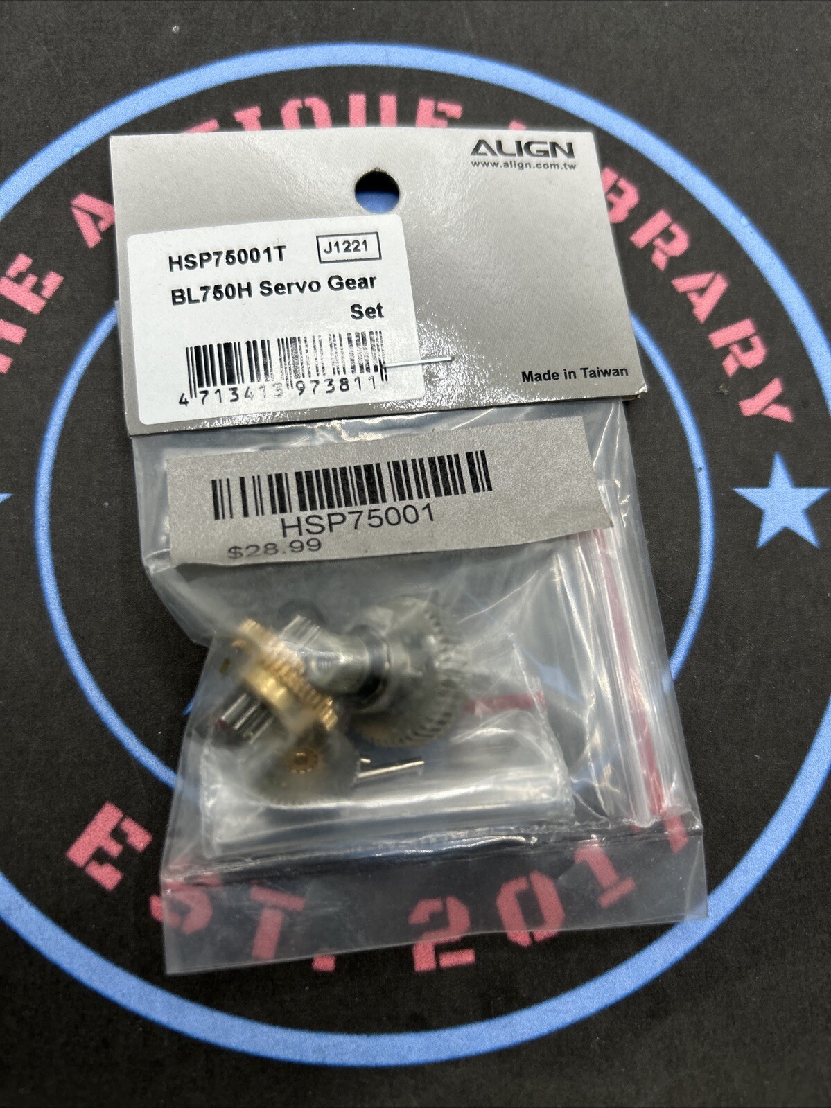 Align. HSP75001T. BL750H Servo Gear Set. J1221