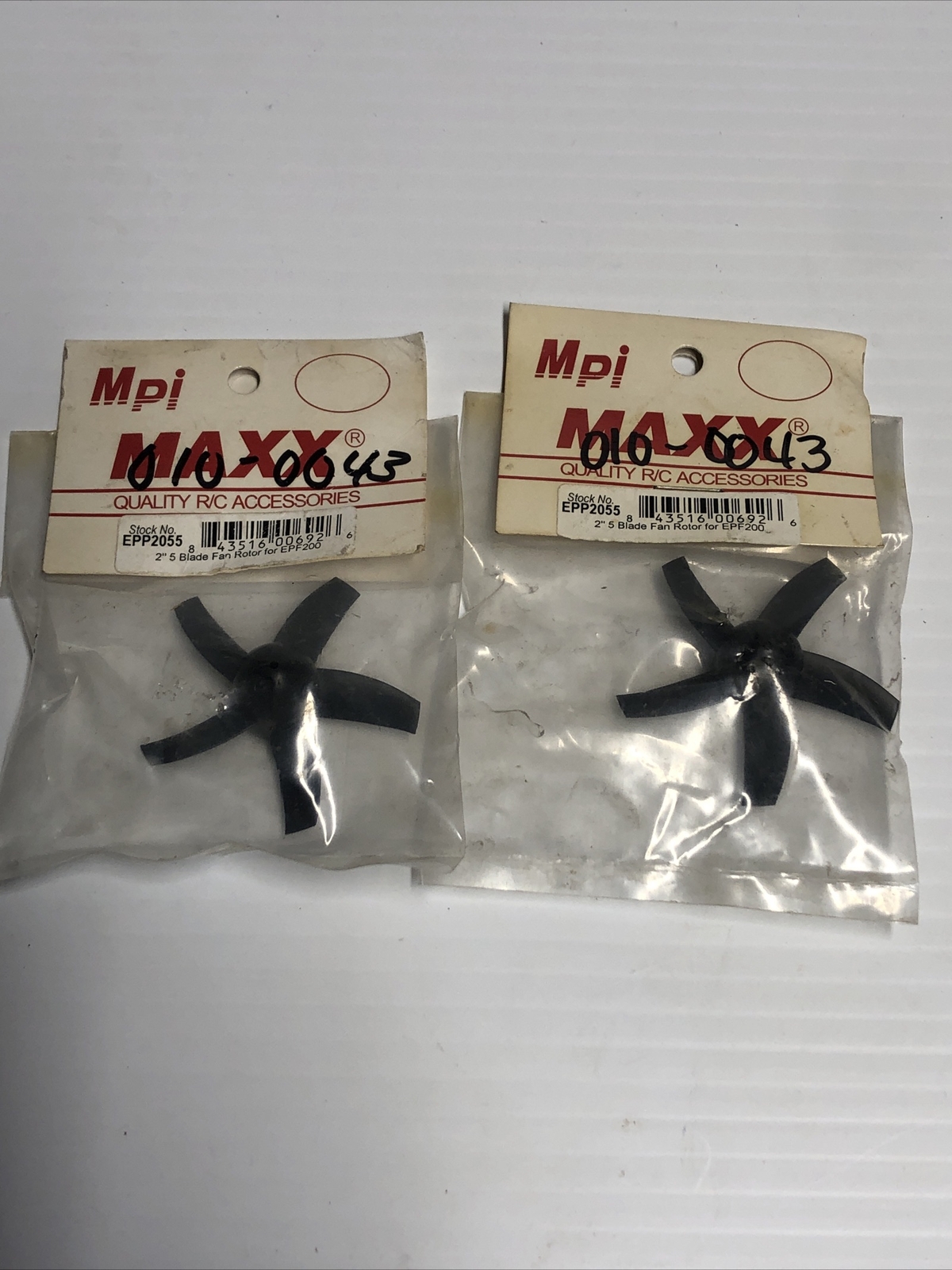 2 Pack MPI MAXX 010-0043 / EPP2055 2” Fan Blade for EPF200